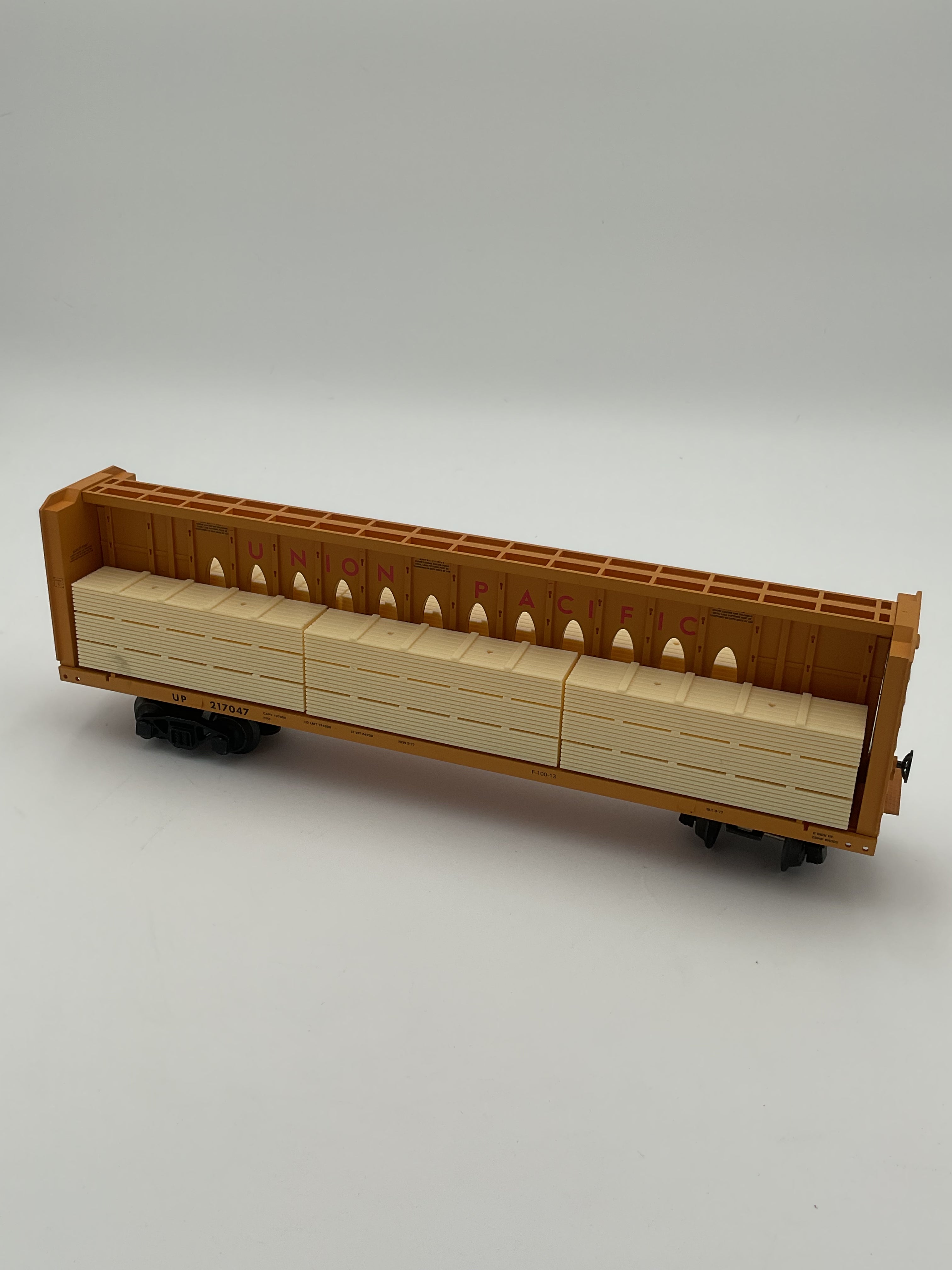 Lionel O 2043073 Union Pacific O Centerbeam Flatcar #217047