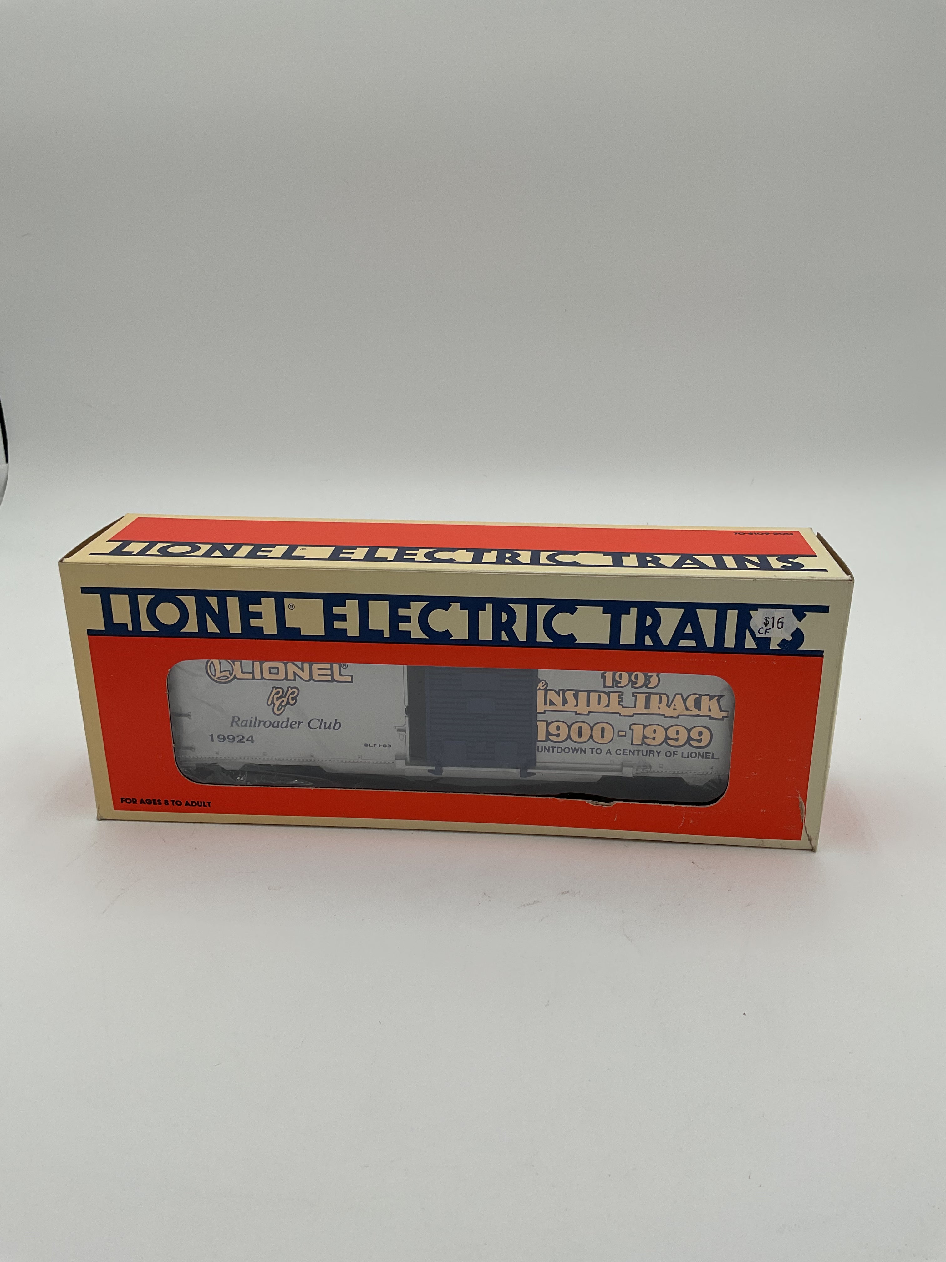 Lionel O 19924 1993 Railroad Club Boxcar
