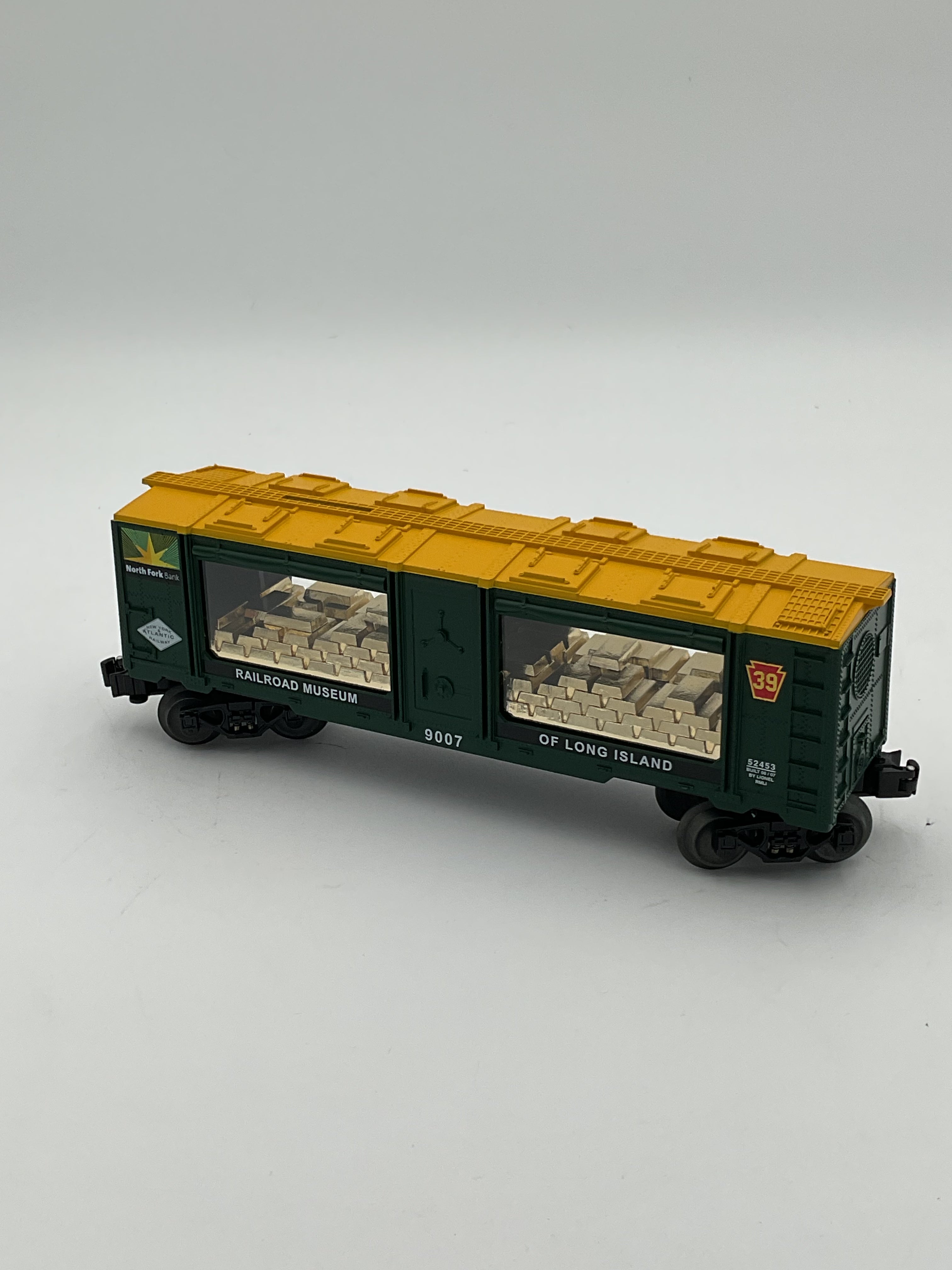 Lionel O 52453 Railroad Museum of Long Island North Fork Bank Mint Car
