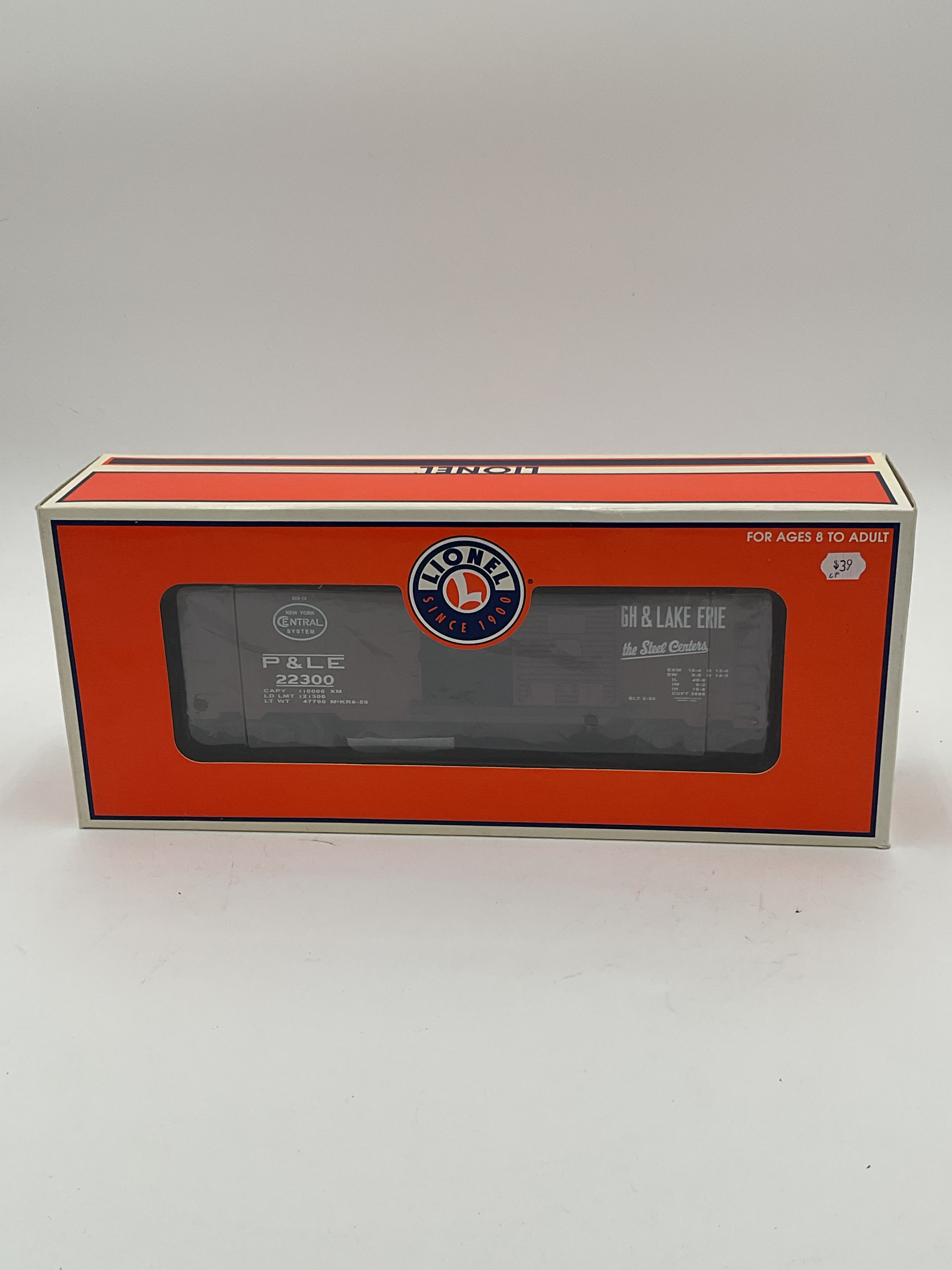 Lionel O 39239 New York Central P&LE 6565 Box Car