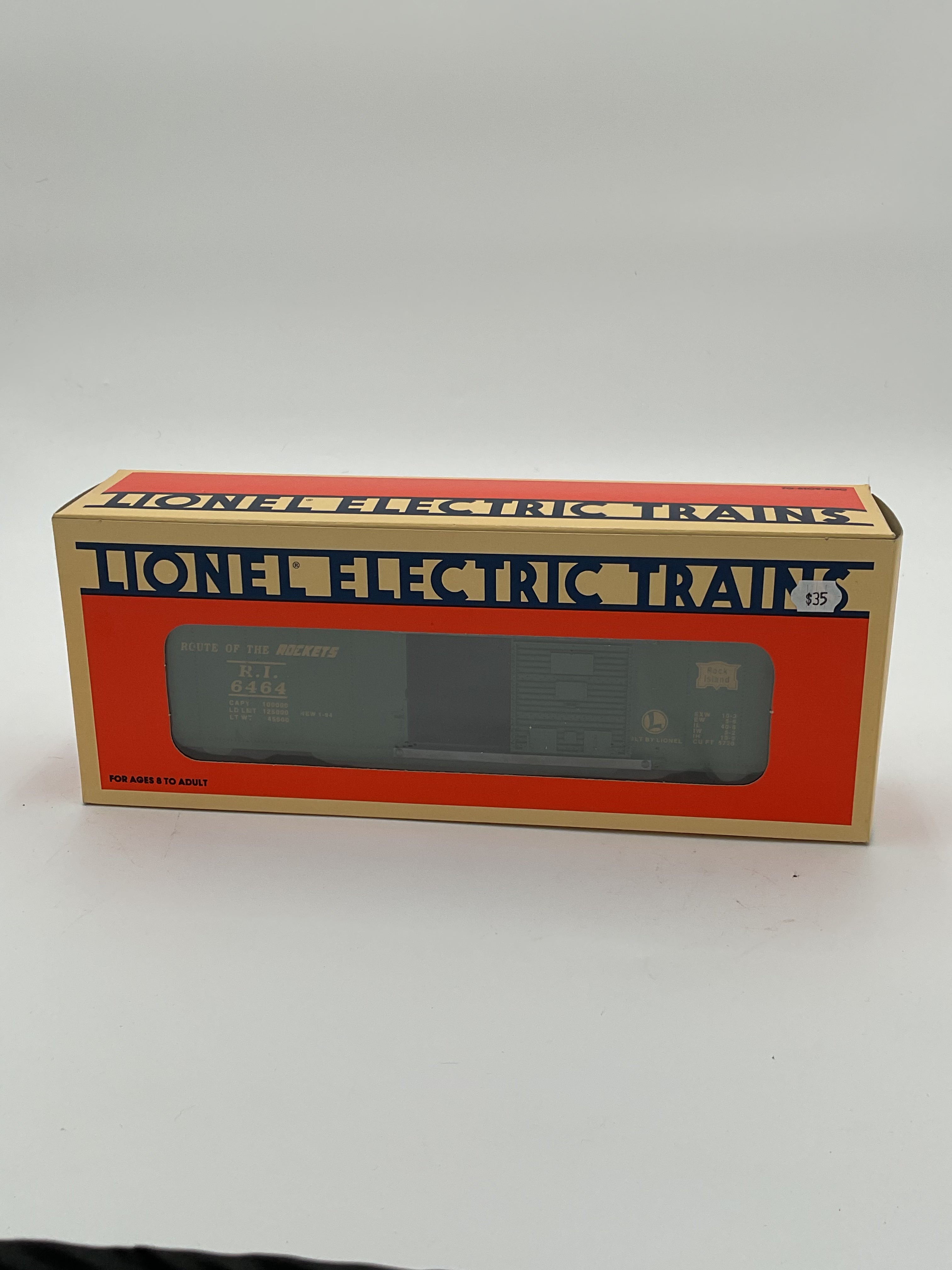 Lionel O 19258 Rock Island 6464 Series Boxcar