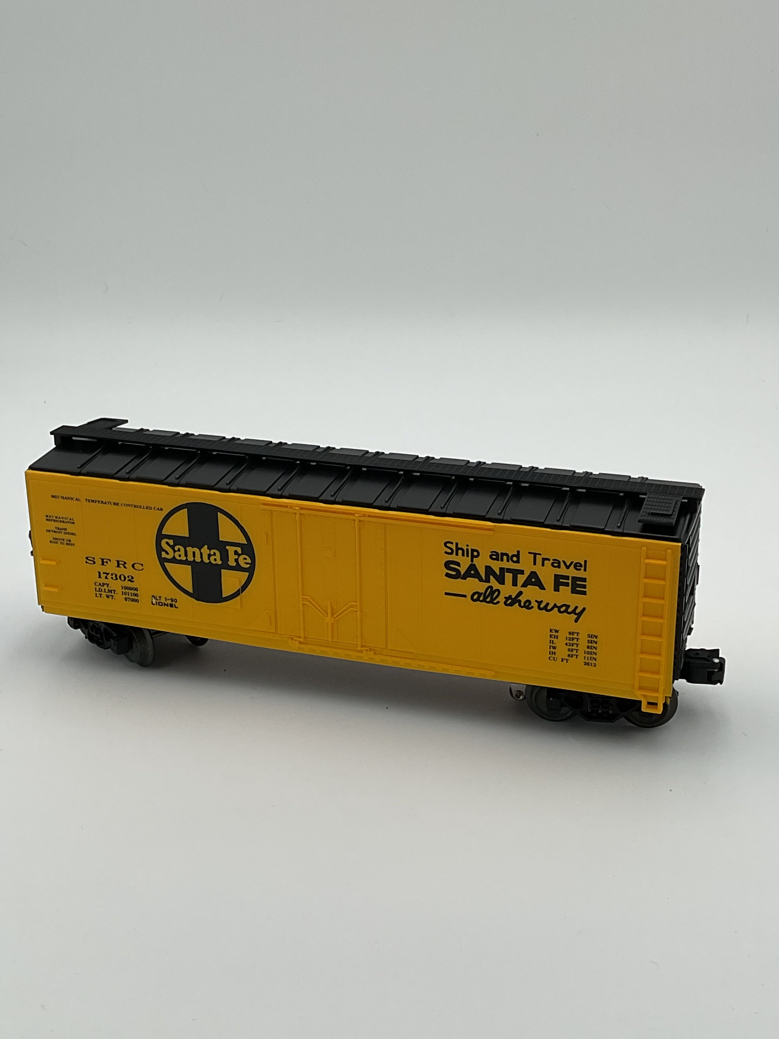Lionel O 17302 Santa Fe Reefer with E.T.D