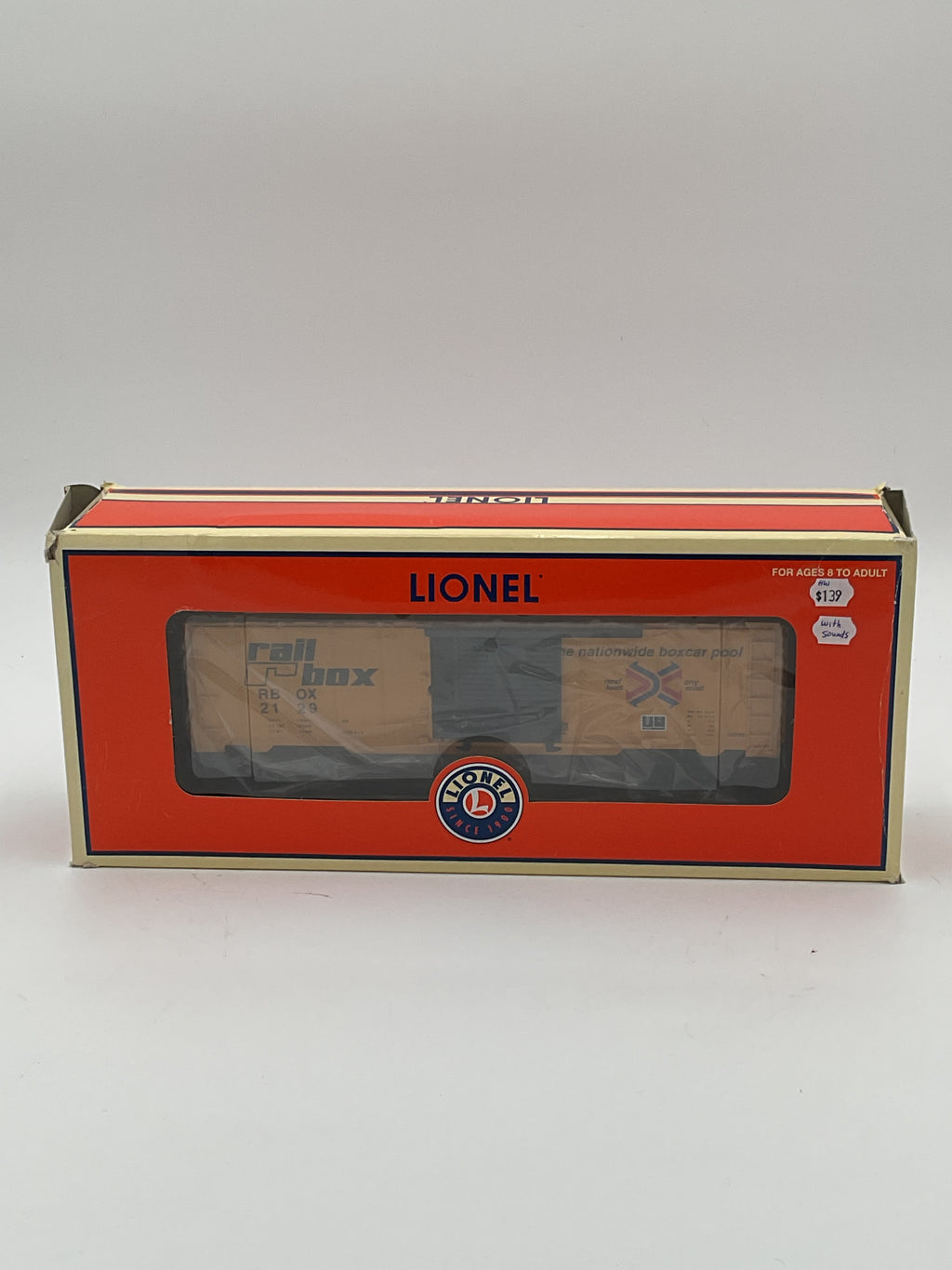 Lionel O 36789 Railbox Boxcar With Diesel Trainsounds