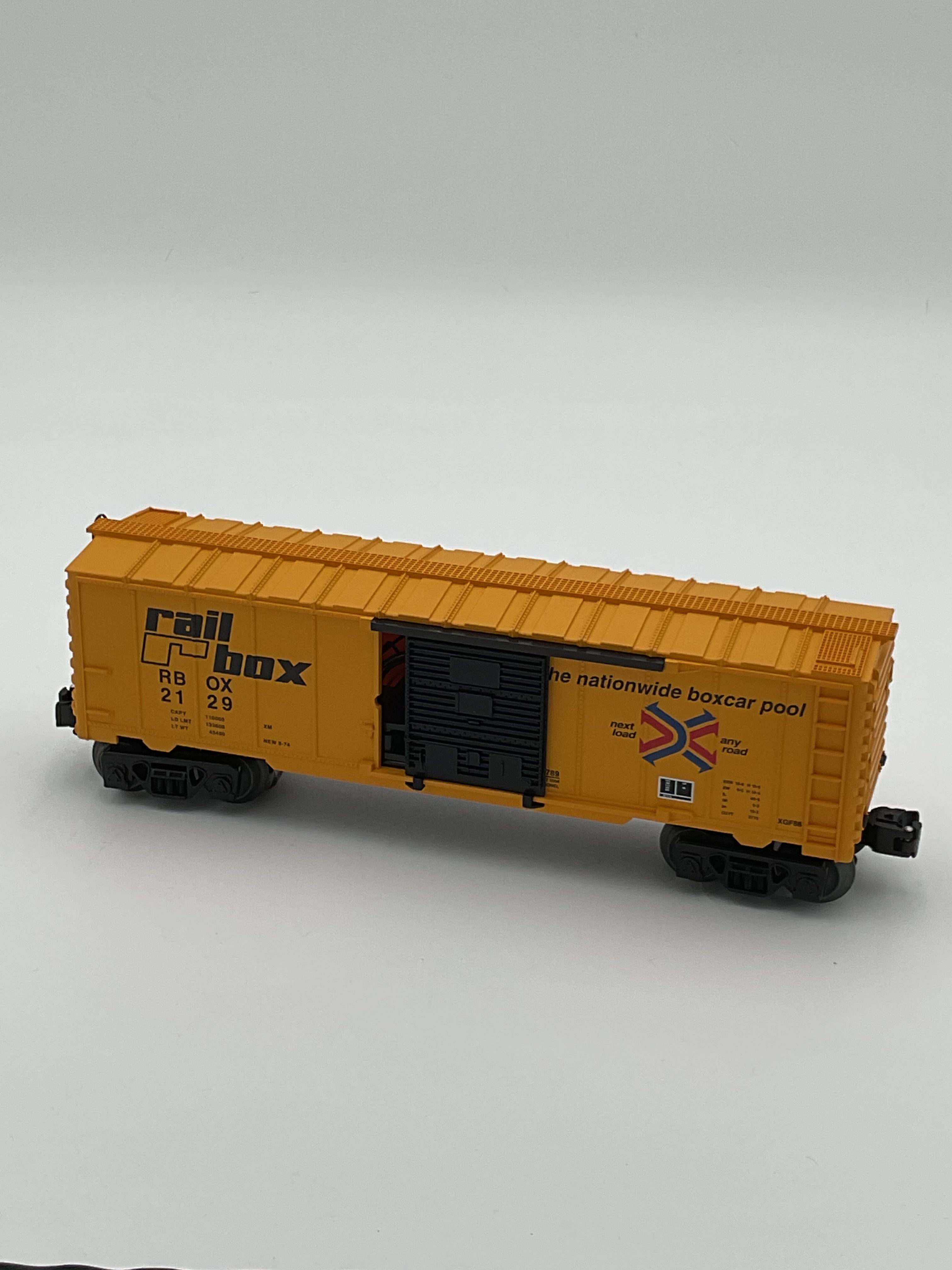 Lionel O 36789 Railbox Boxcar With Diesel Trainsounds