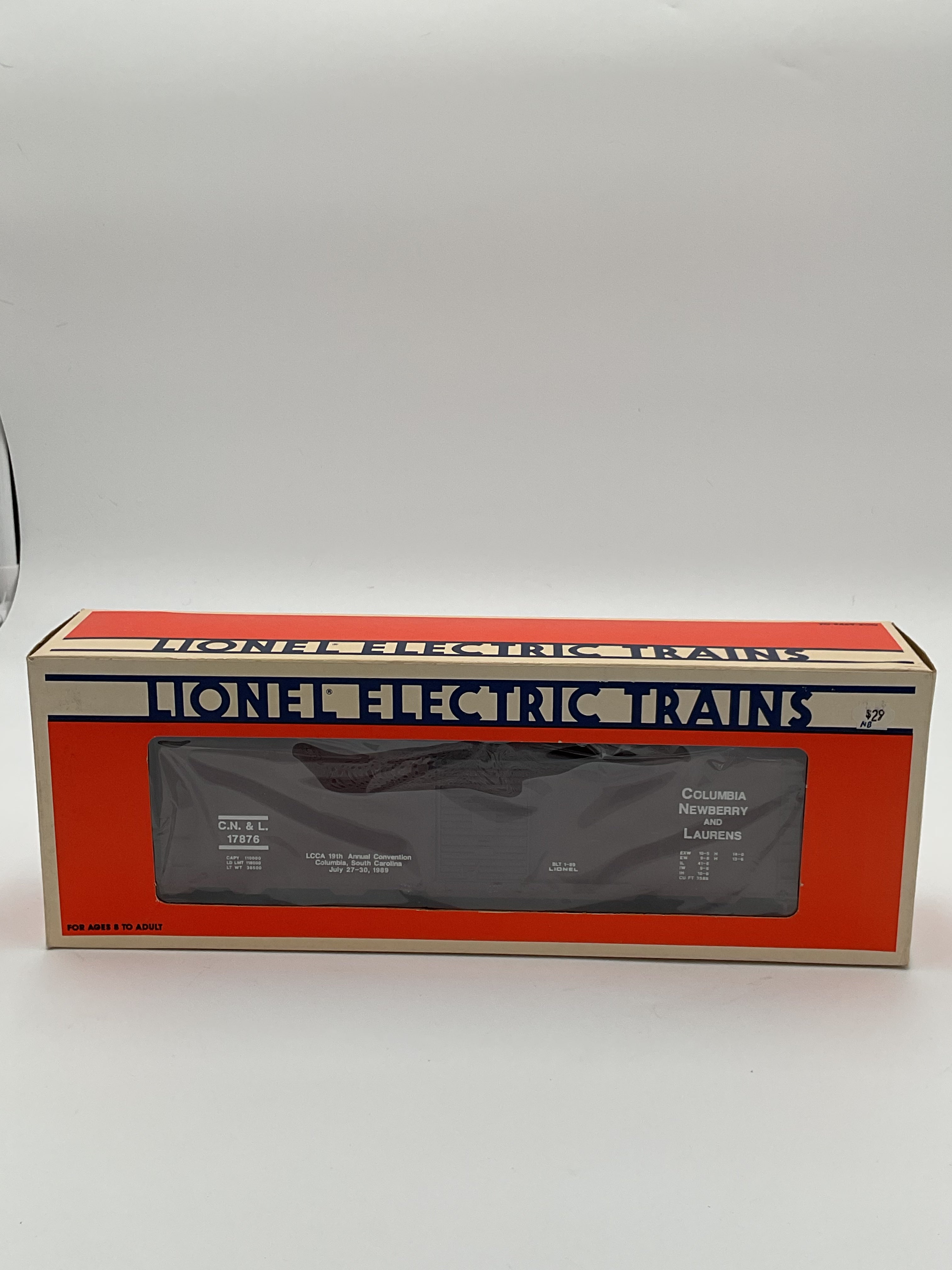 Lionel O 17876 1989 LCCA Convention Car