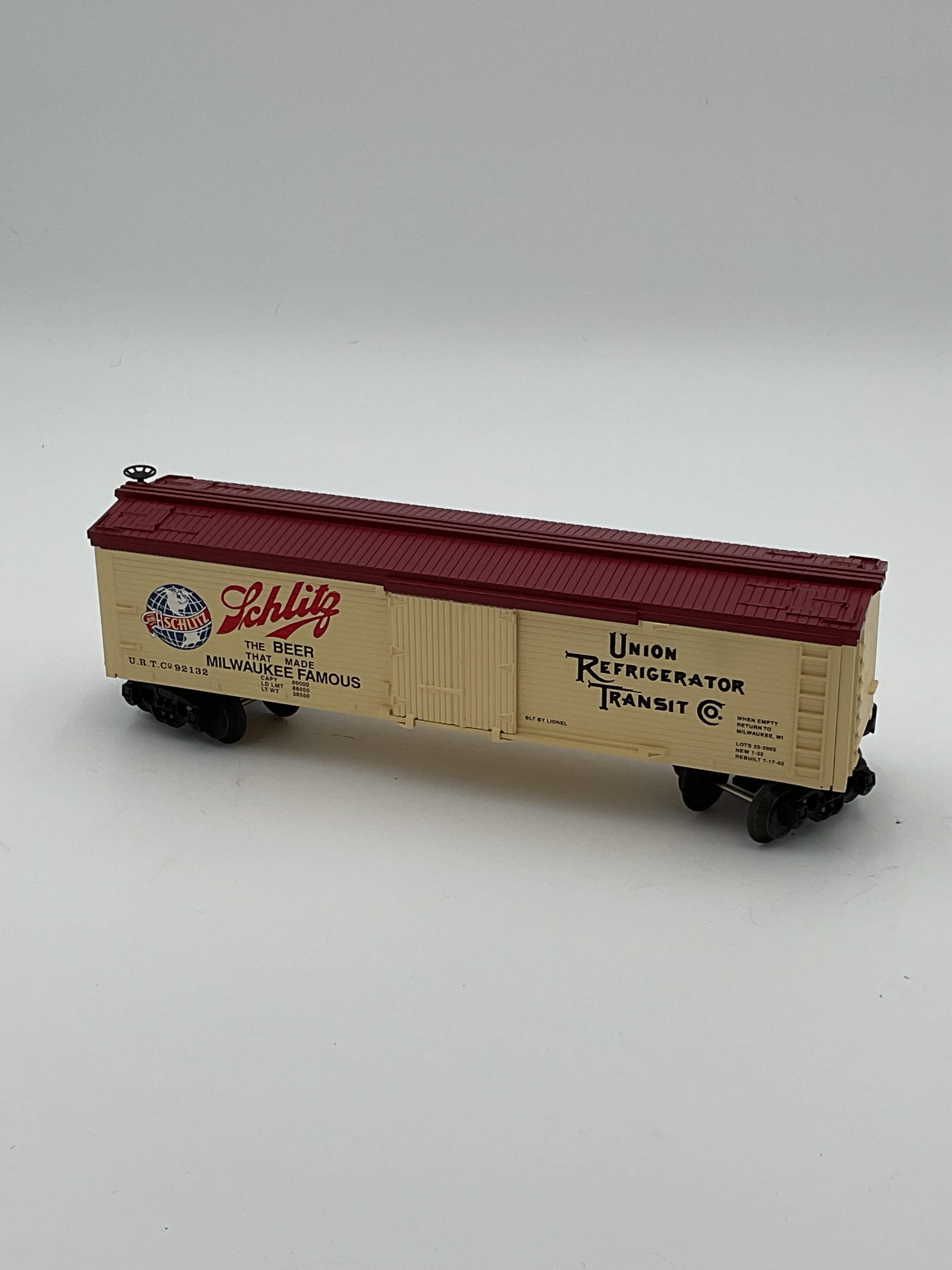 Lionel O 52261 LOTS 2002 Schlitz Reefer 990 Produced