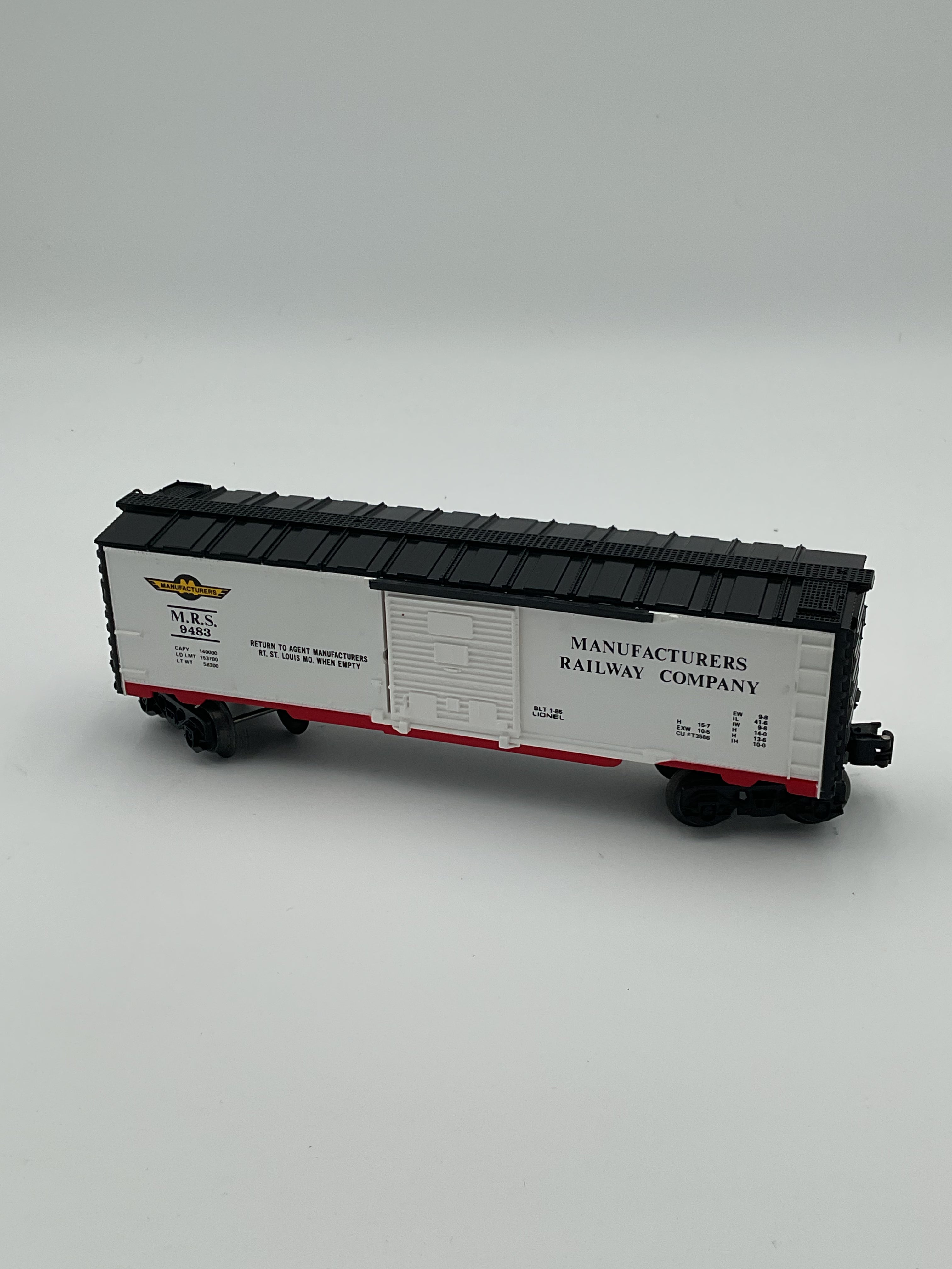 Lionel O 9483 Manufacturers Railway Box Car