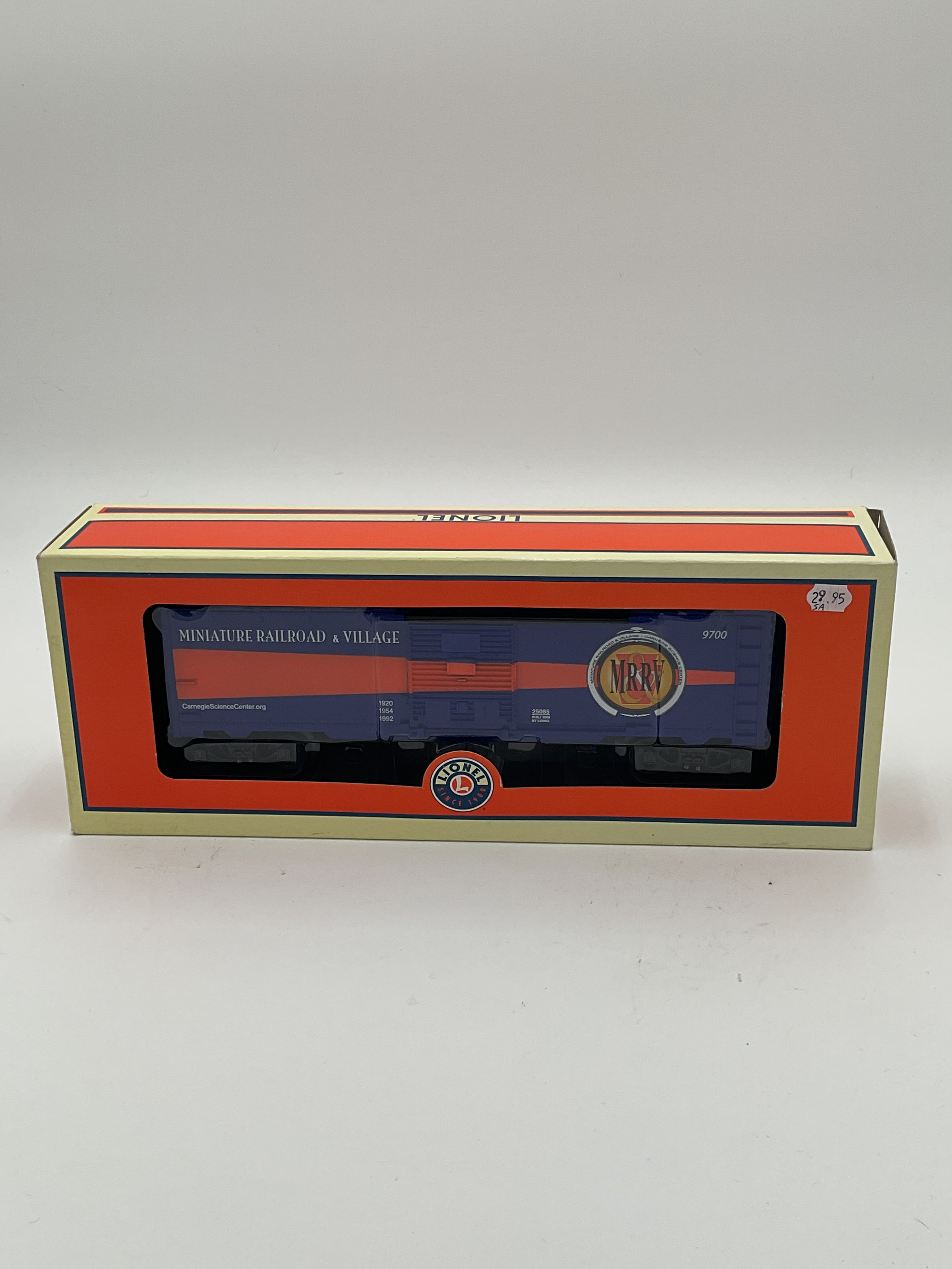 Lionel O 25085 Carnegie Science Center 2009 Miniature Railroad Village Boxcar