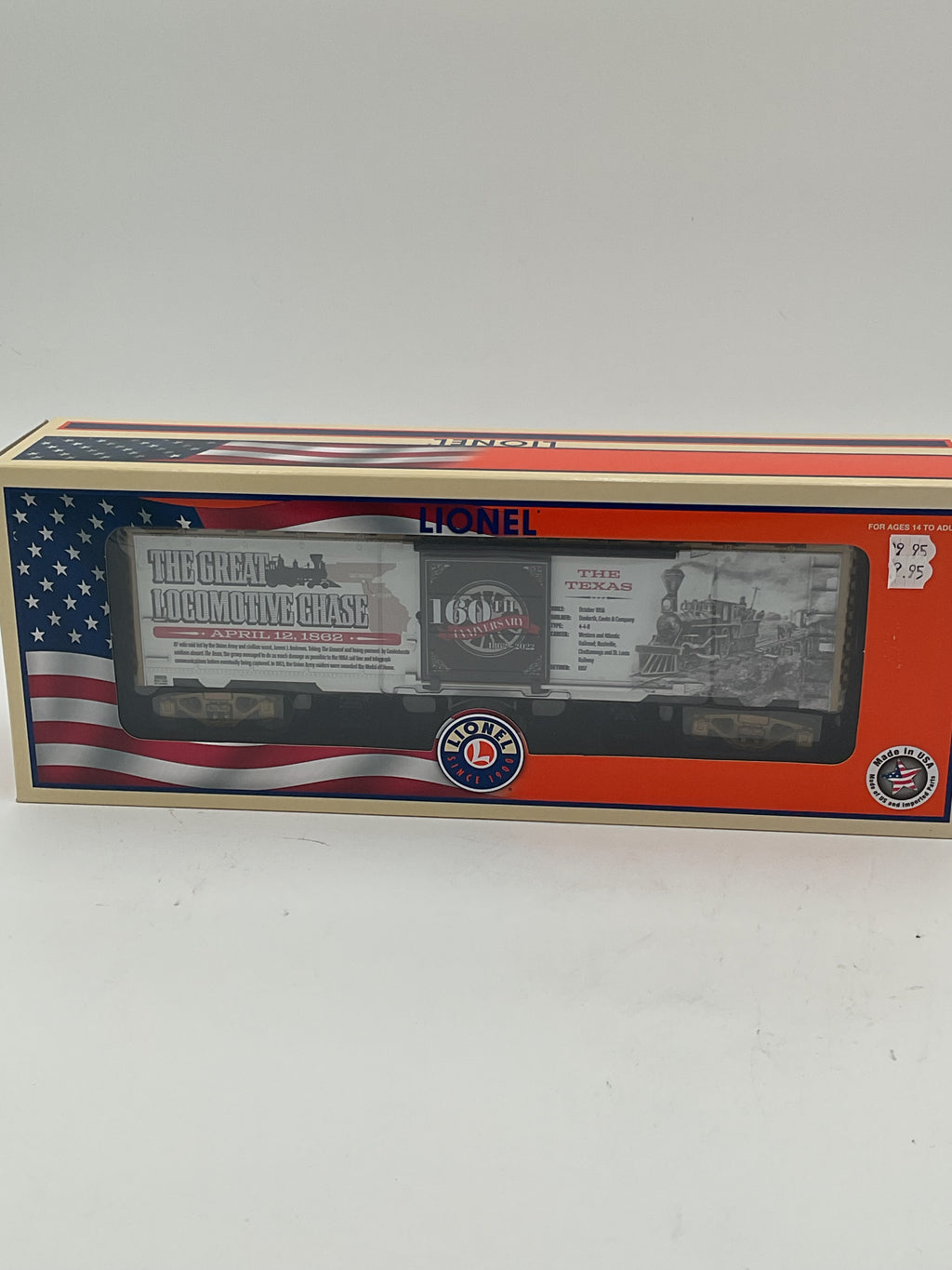 Lionel O 223820 The Great Locomotive Chase 160th Boxcar