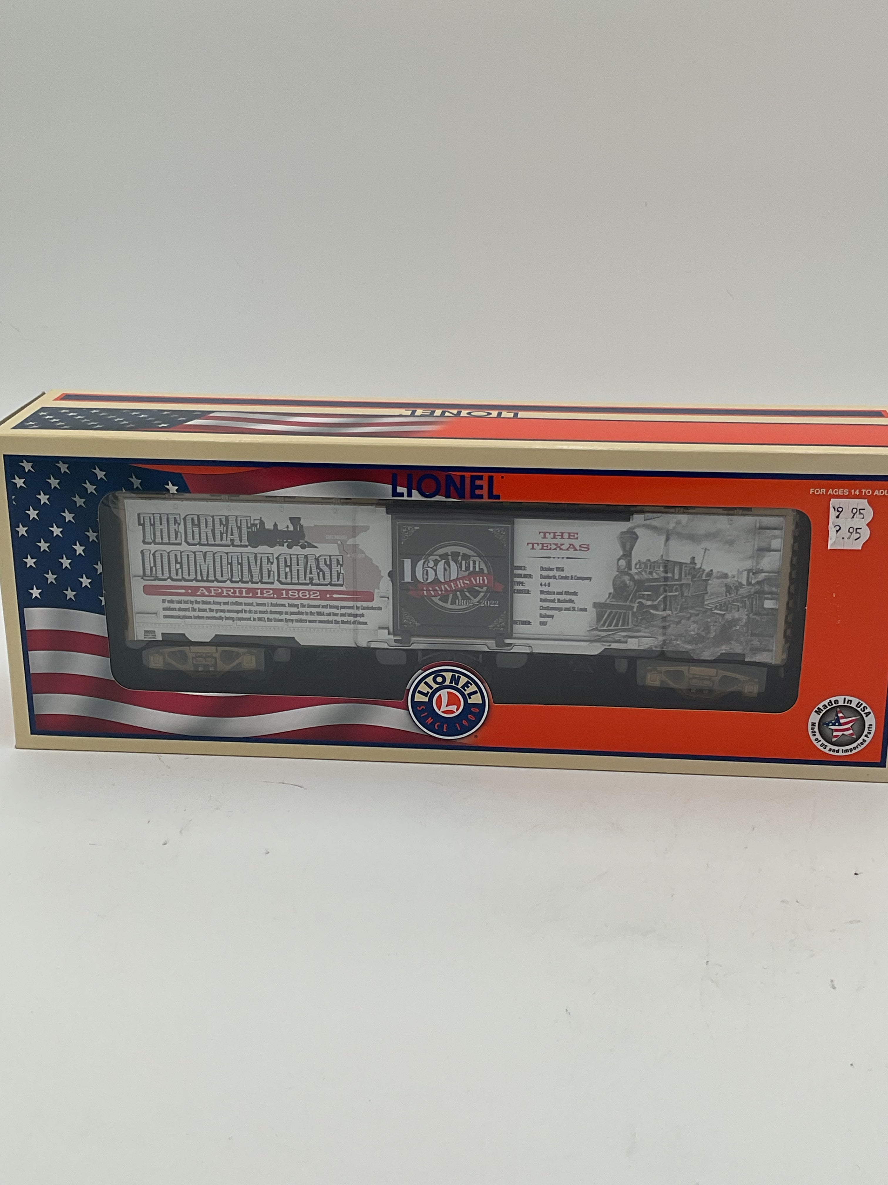 Lionel O 223820 The Great Locomotive Chase 160th Boxcar