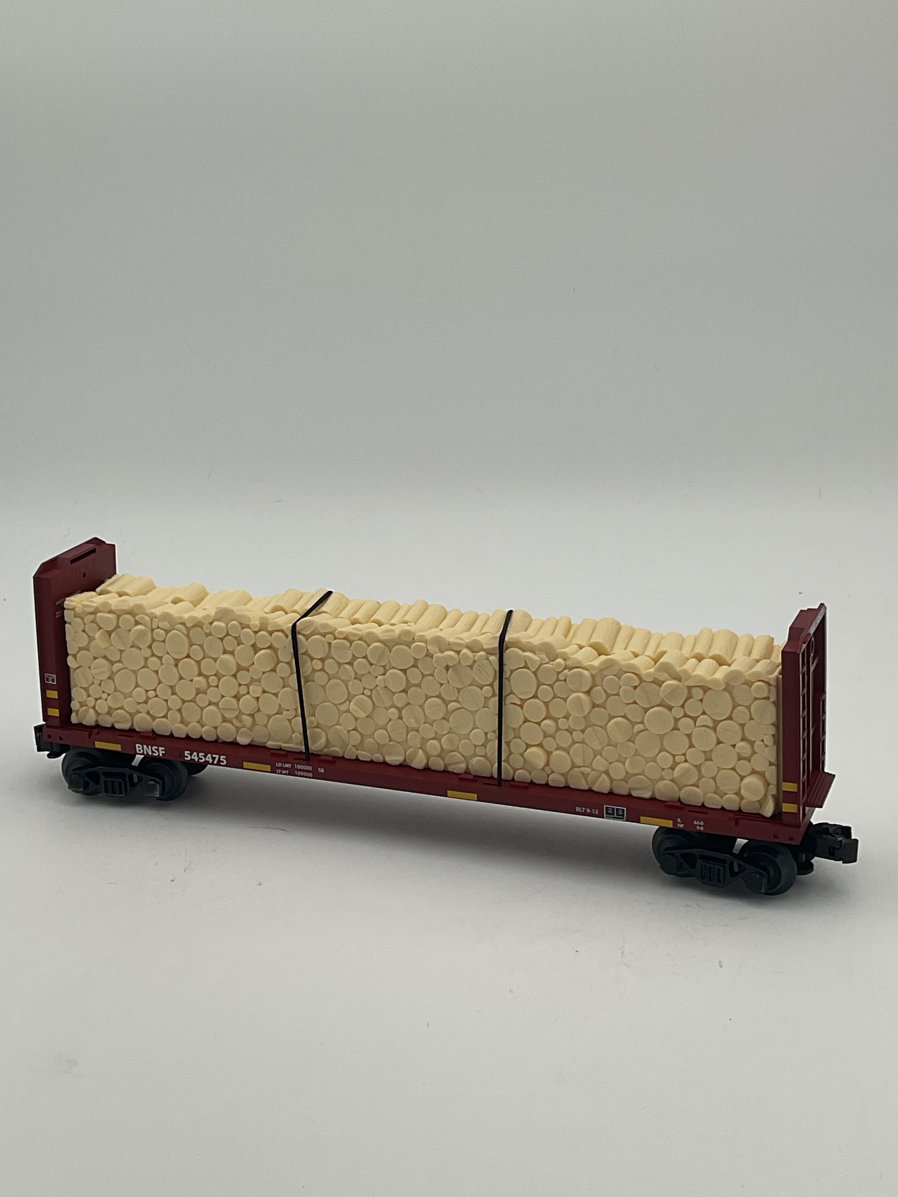 Lionel O 2043091 BNSF Standard O Bulkhead Flatcar #545475