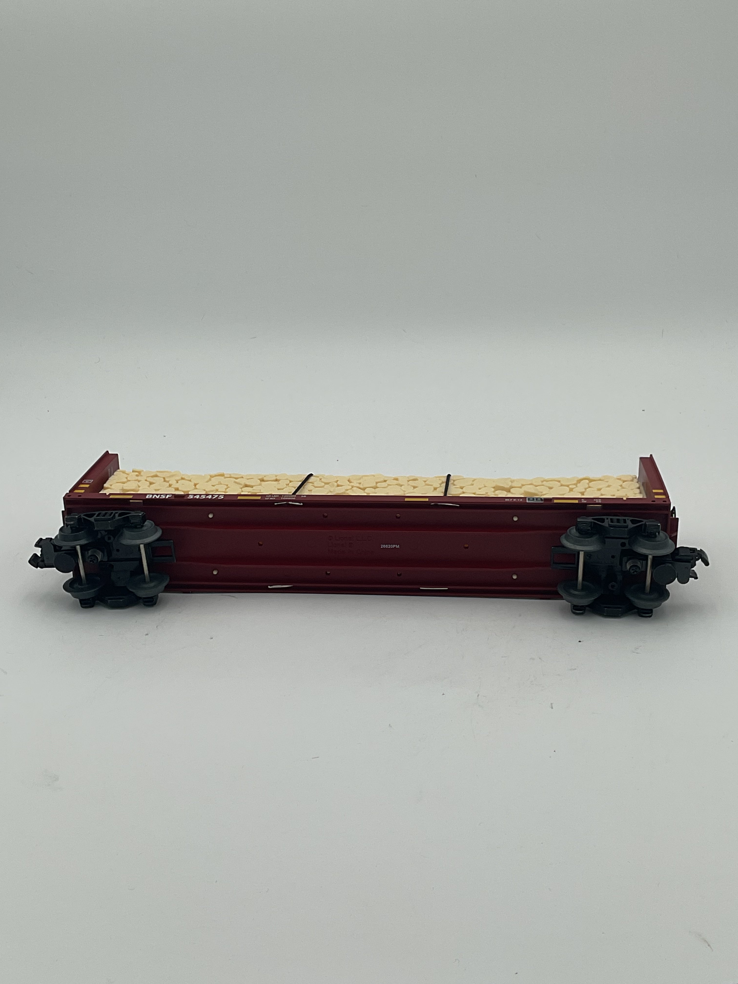 Lionel O 2043091 BNSF Standard O Bulkhead Flatcar #545475