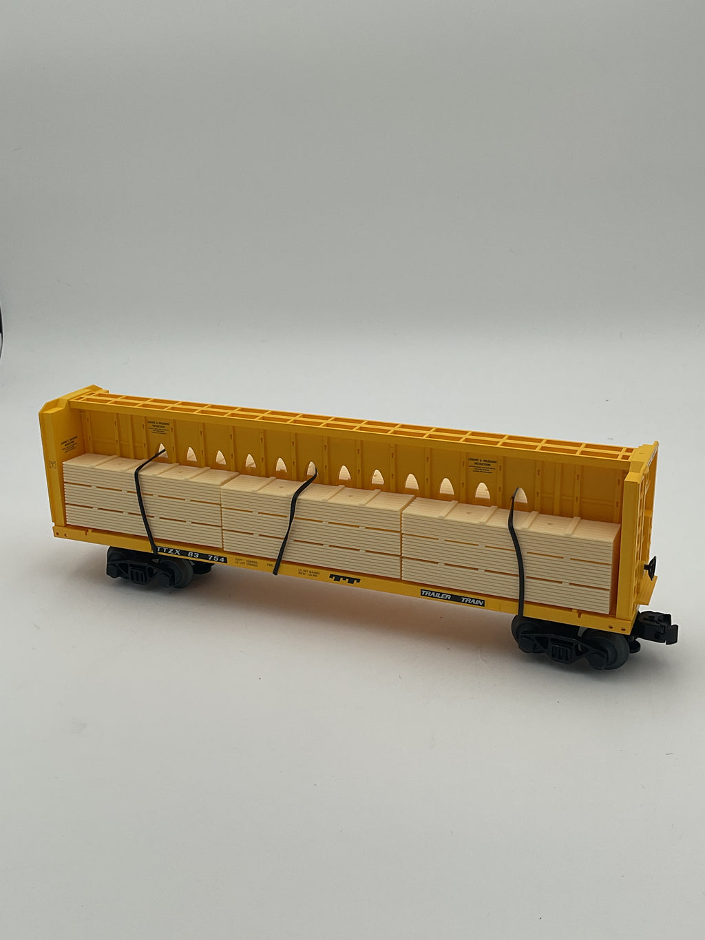 Lionel O 2043063 Trailer Train Standard O Centerbeam Flatcar #83754