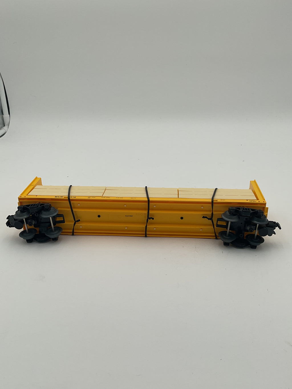 Lionel O 2043052 Milwaukee Road Standard O Centerbeam Flatcar #6318;