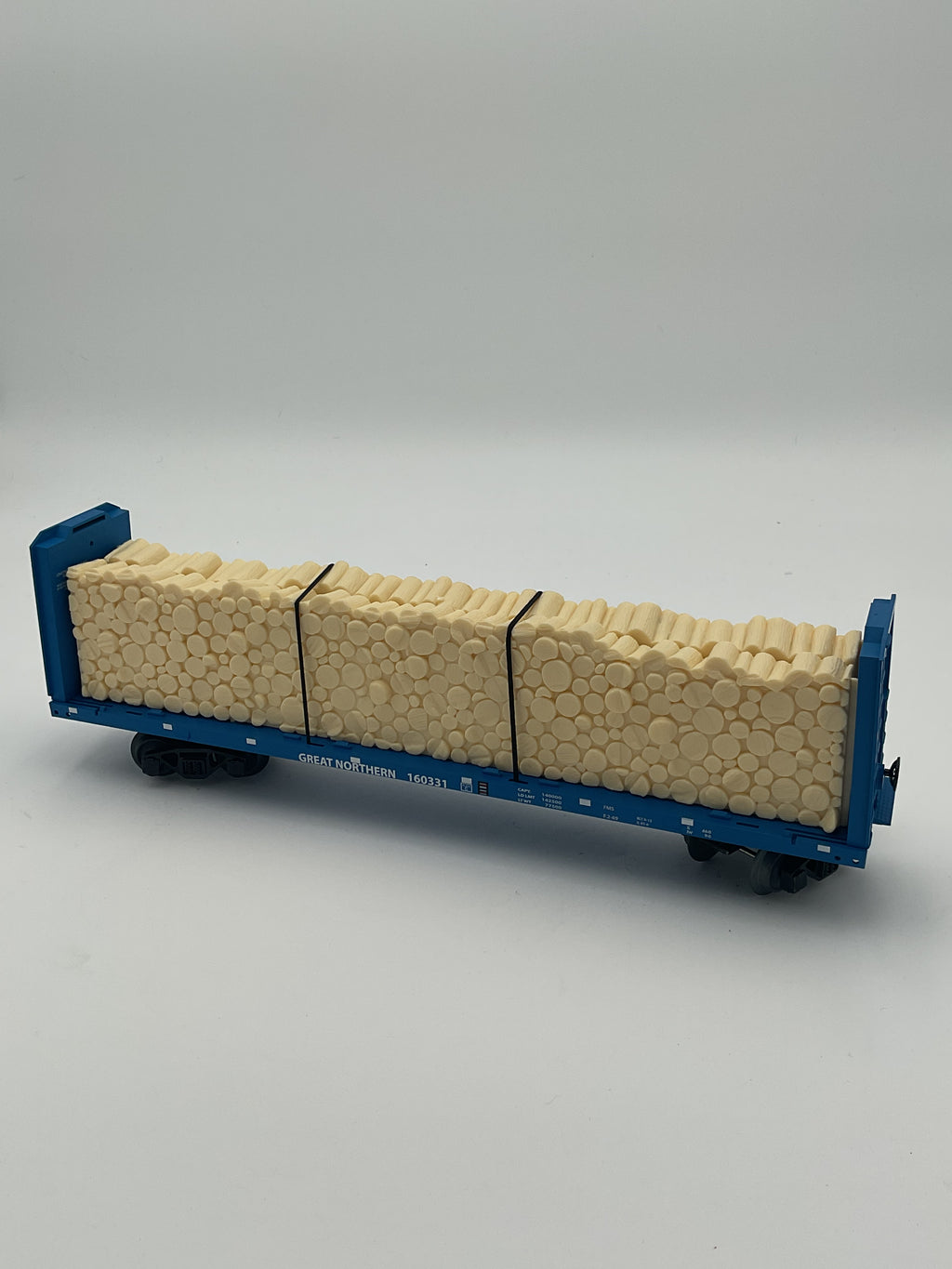 Lionel O 2043102 Great Northern Standard O Bulkhead Flatcar #160331+