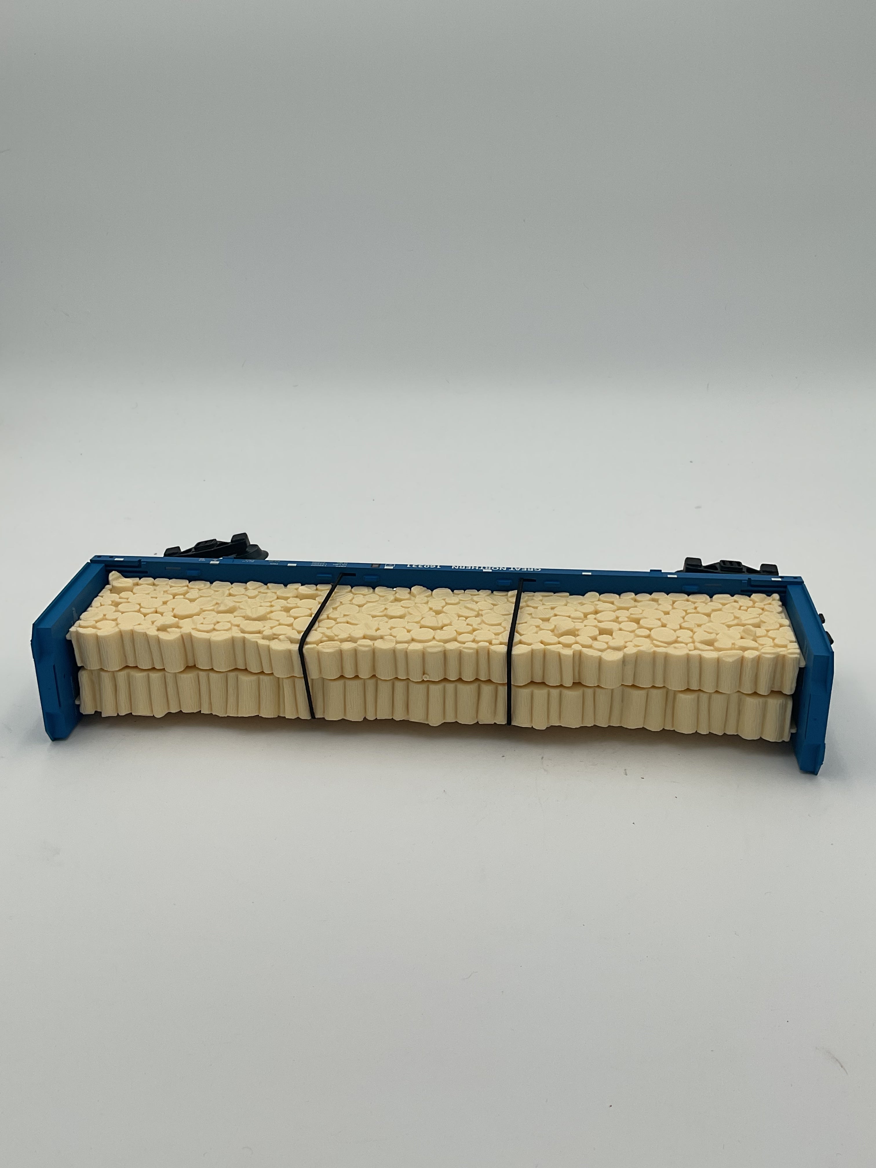 Lionel O 2043102 Great Northern Standard O Bulkhead Flatcar #160331+