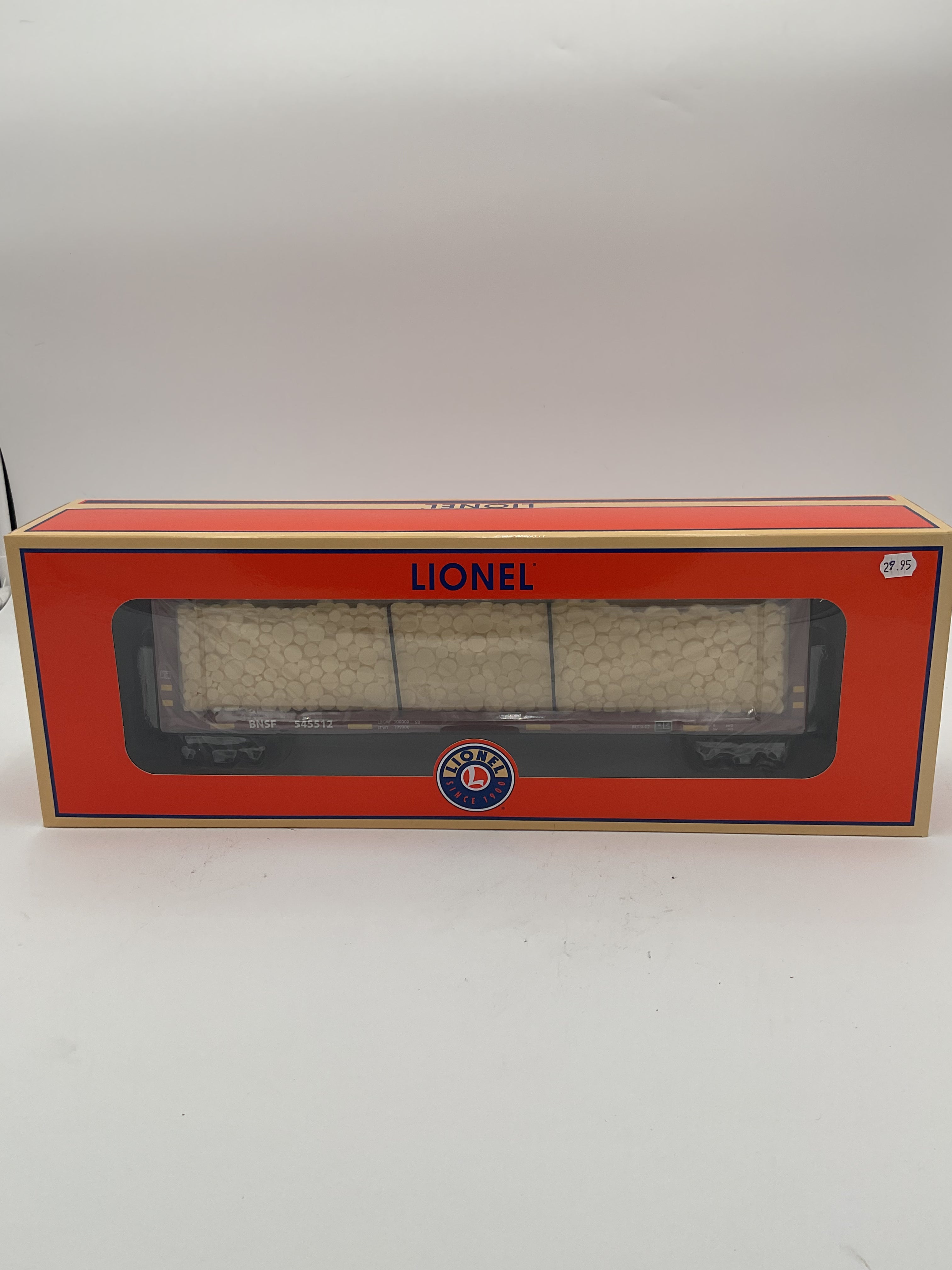 Lionel O 2043092 BNSF Standard O Bulkhead Flatcar #545512