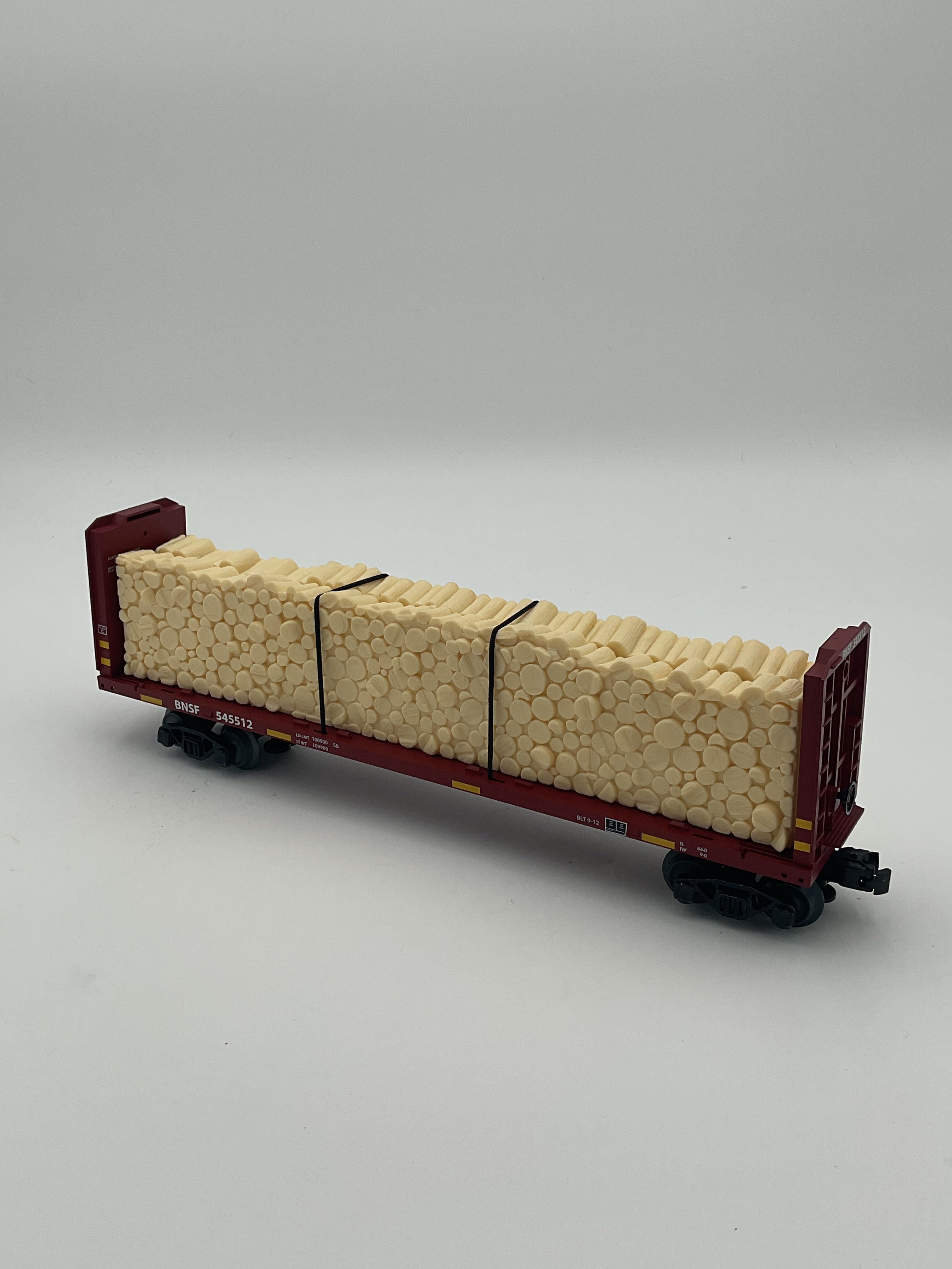 Lionel O 2043092 BNSF Standard O Bulkhead Flatcar #545512