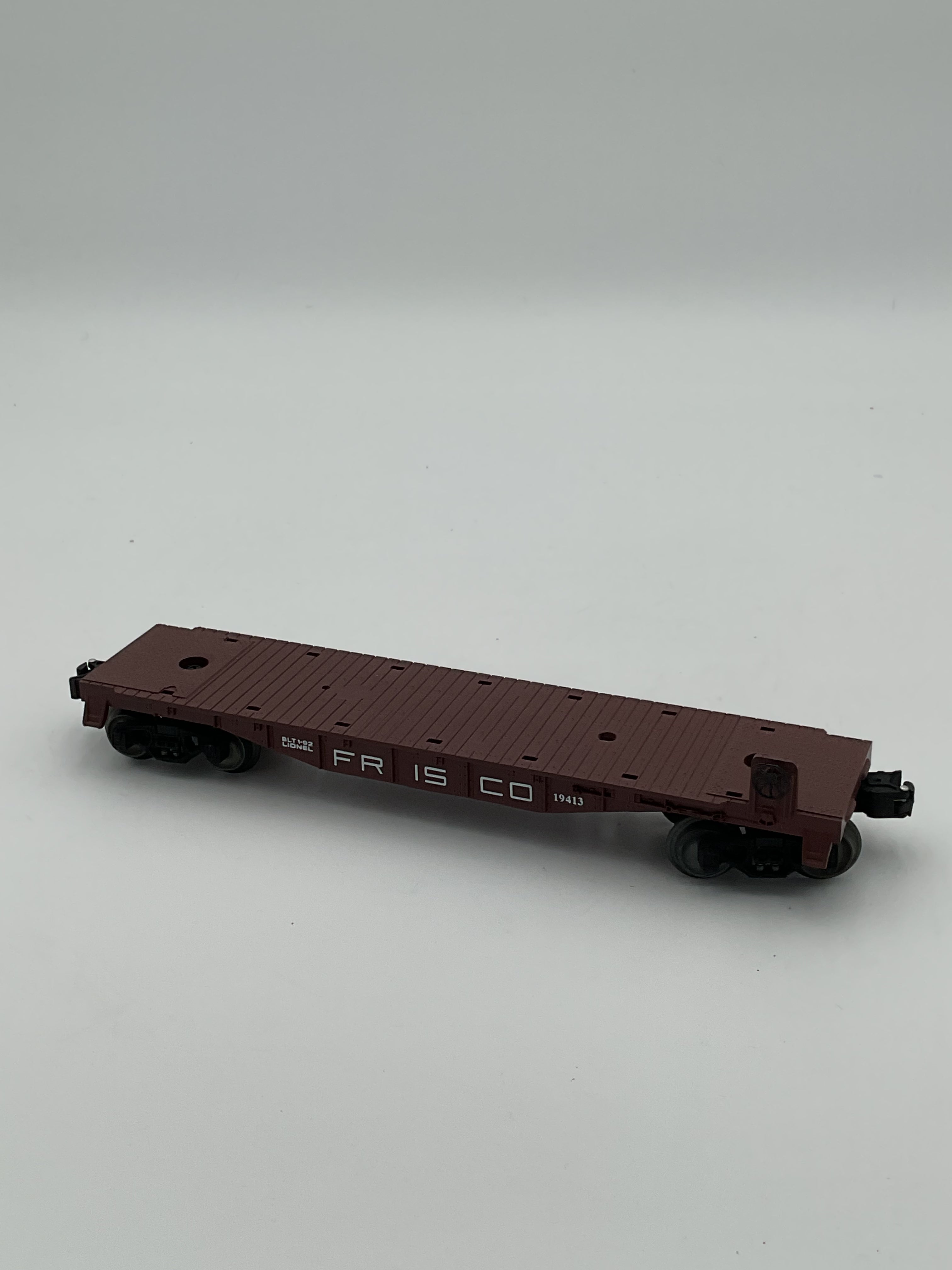 Lionel O 19413 Frisco Flatcar with Skates