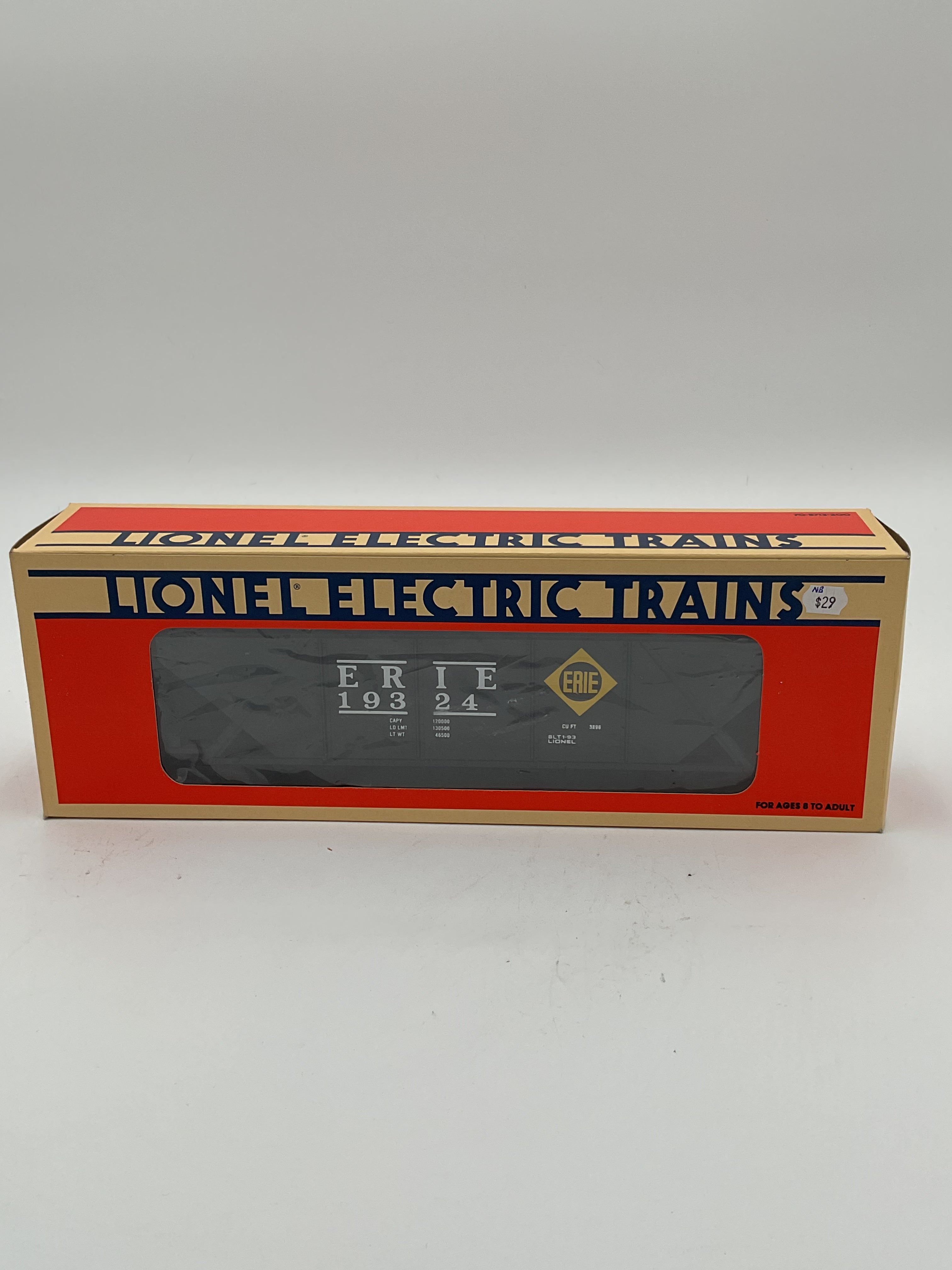 Lionel O 19324 Erie Four - Bay Hopper with Coal Load