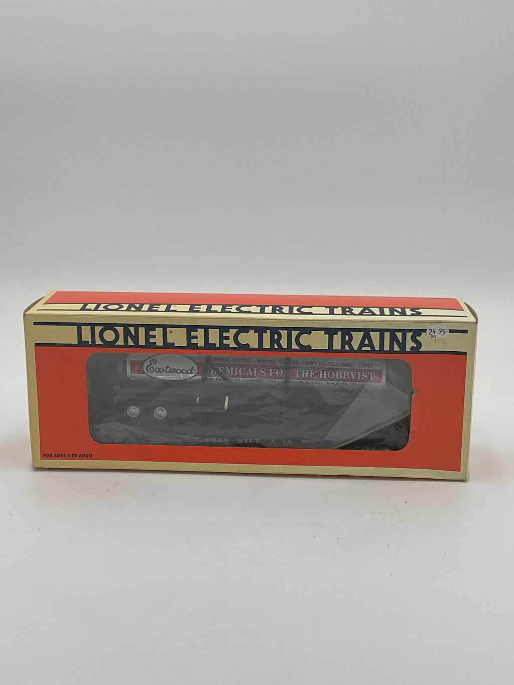 Lionel O 52083 Eastwood Chemicals Tanker with Flatcar