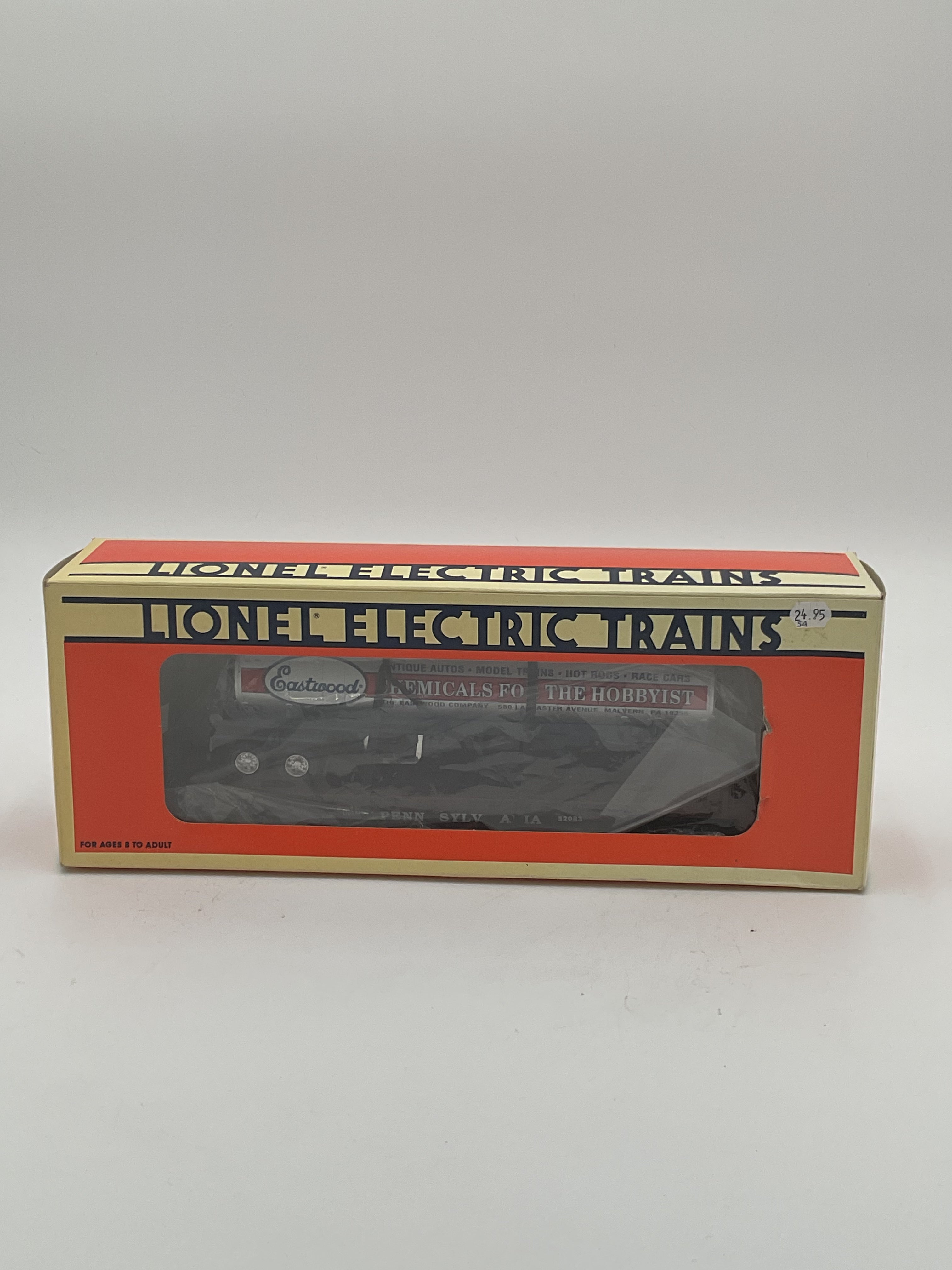 Lionel O 52083 Eastwood Chemicals Tanker with Flatcar