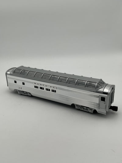 Lionel O 19128 Santa Fe Aluminium Full Vista Dome Car