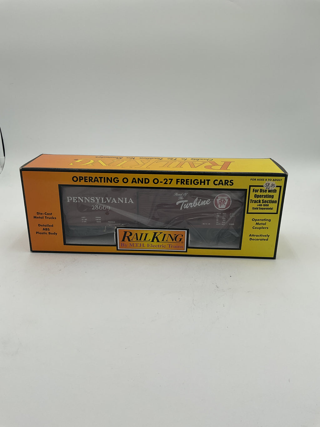 MTH 30-7465 Pennsylvania Operating Box Car w/ Signal Man