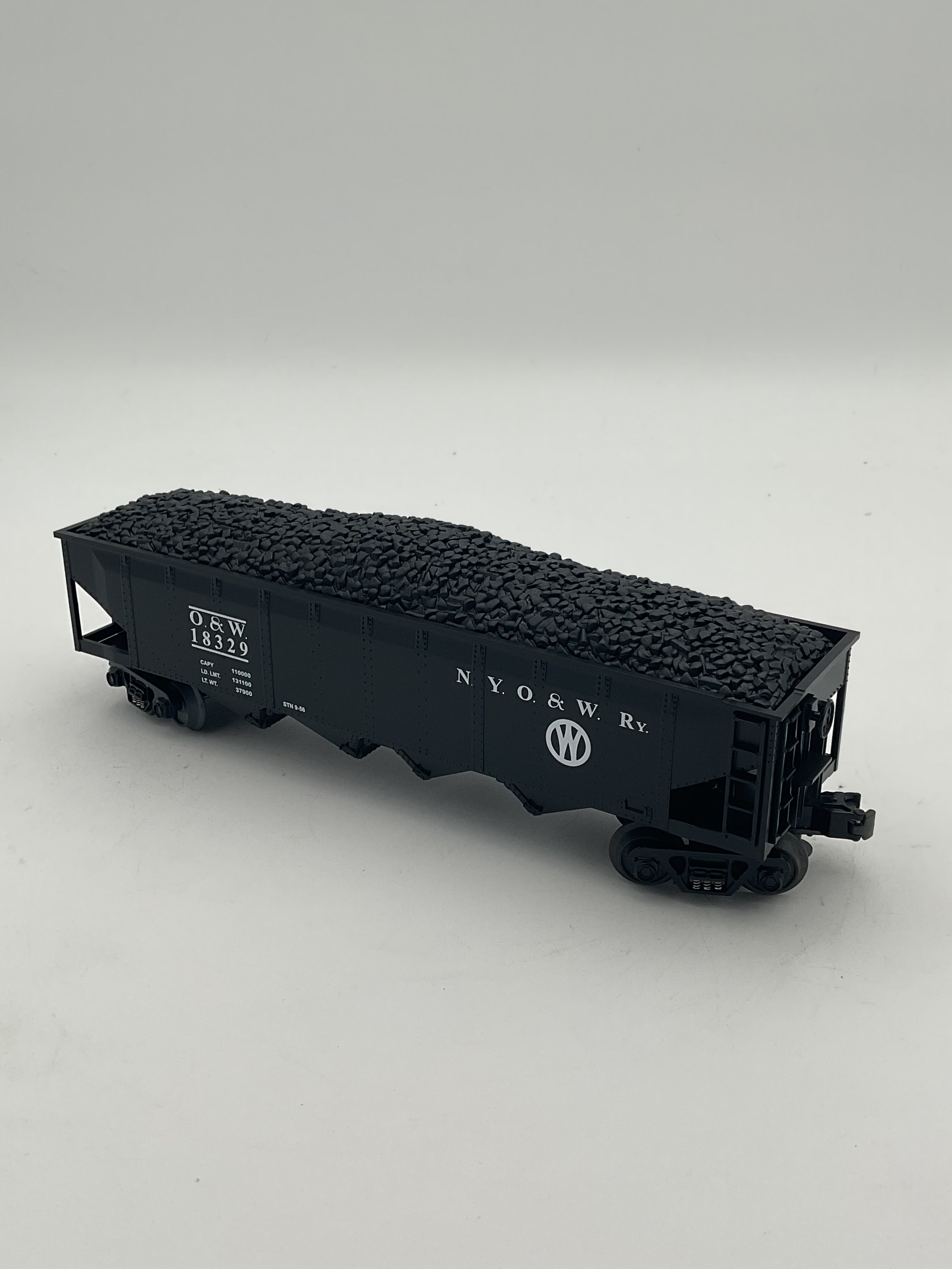 MTH 30-7015 D New York Ontario & Western 4-Bay Hopper w/ Coal Load