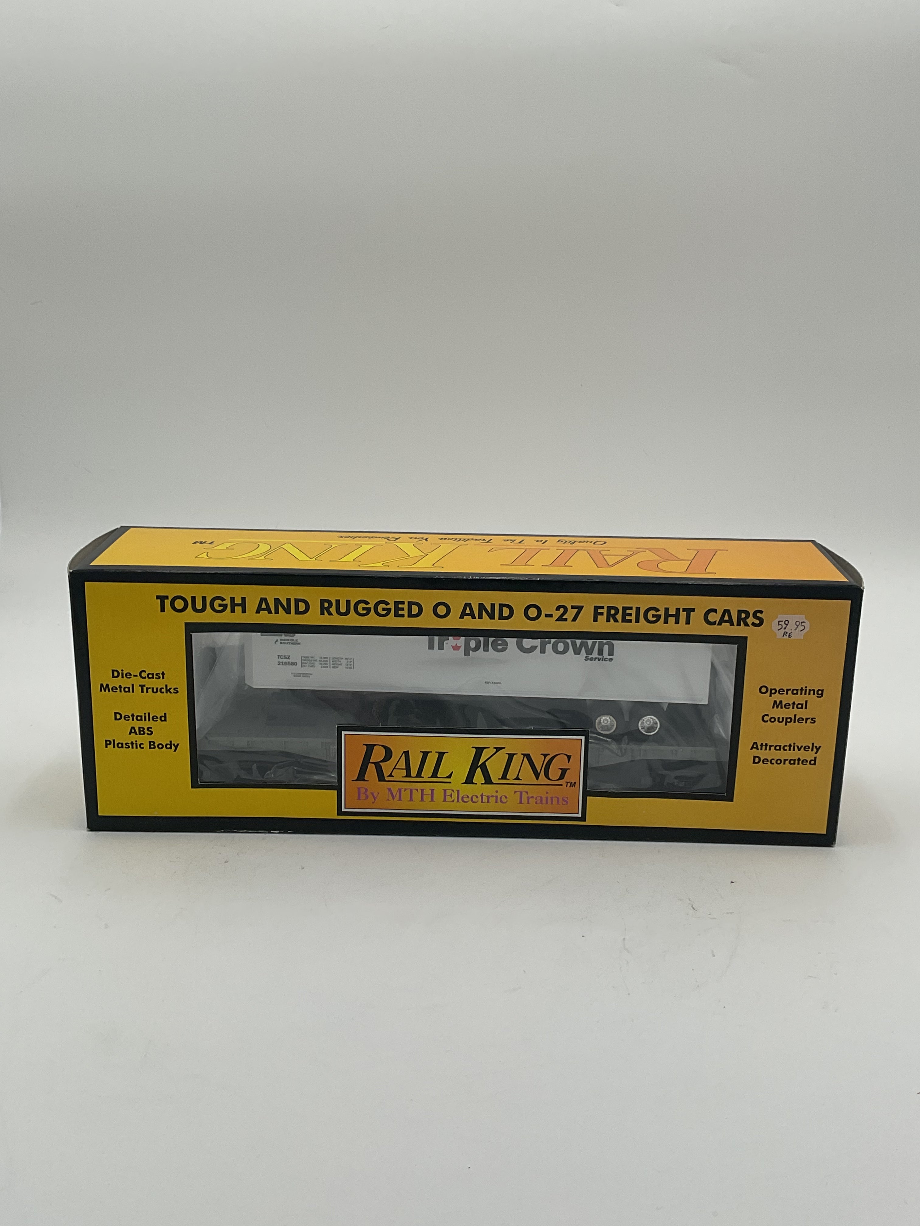 MTH 30-7616 Norfolk Southern Flatcar with Trailer