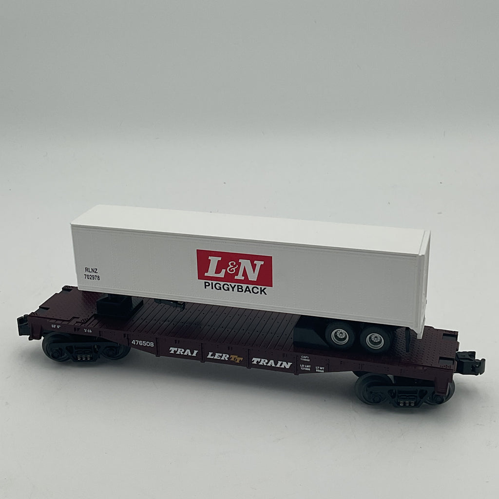 MTH 30-7008 Louisville & Nashville Flatcar w/ Trailer