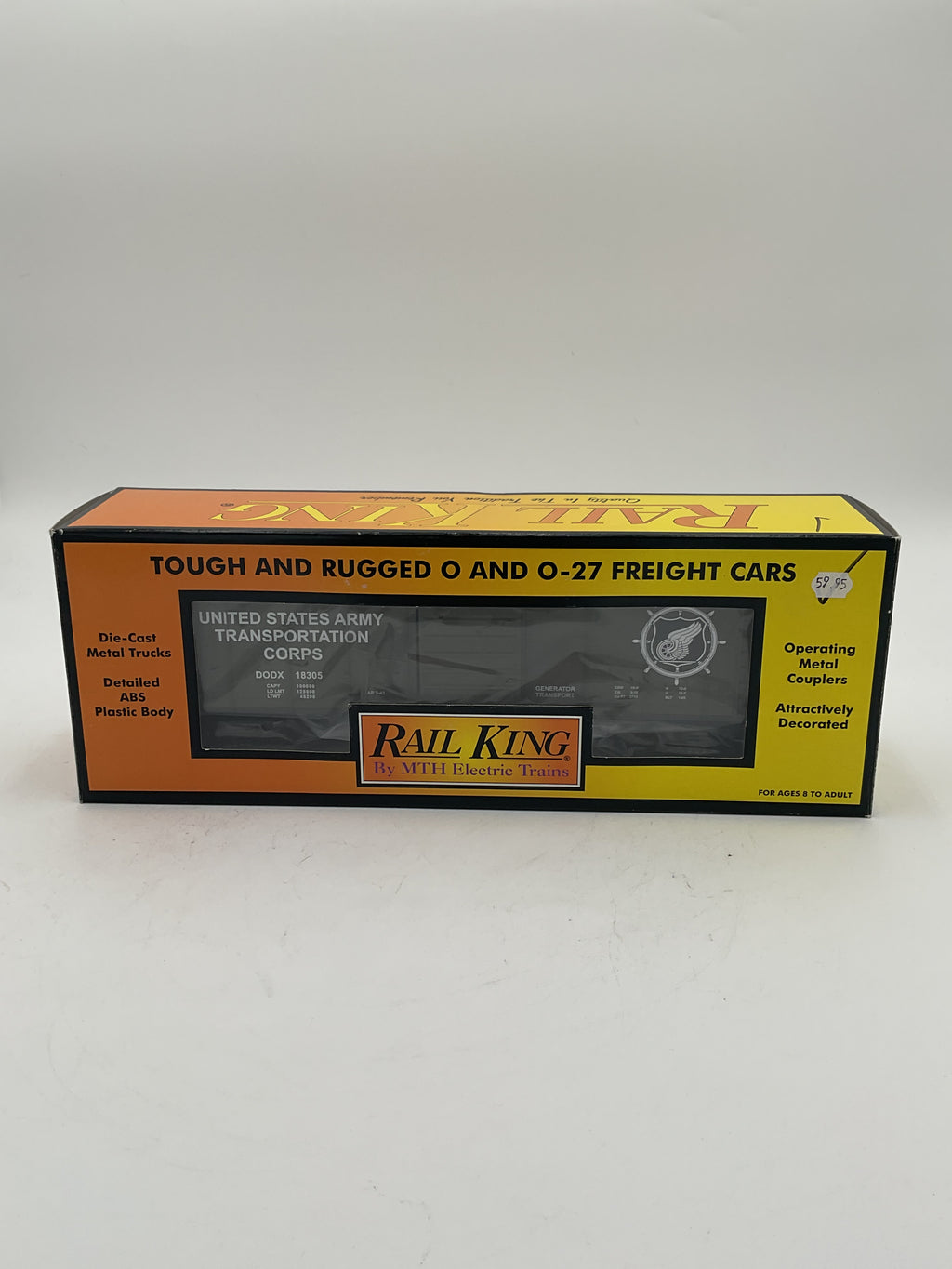 MTH 30-74225 U.S. Army Rounded Roof Box Car w/ Generator