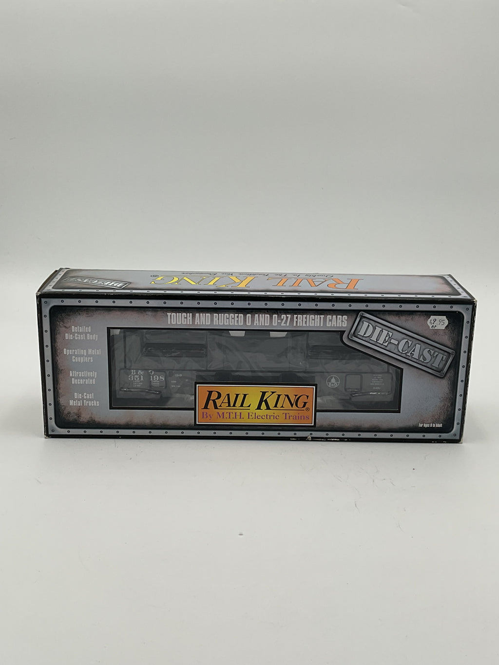 MTH 30-8205 Baltimore & Ohio Die-Cast Gondola w/ Cover