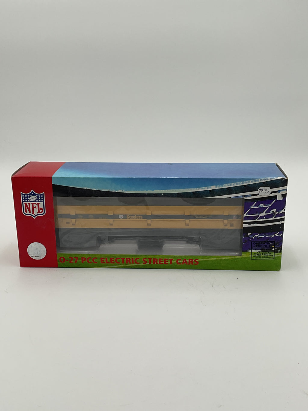 MTH 30-79180 Pittsburgh Steelers Dump Car w/ Operating Bay
