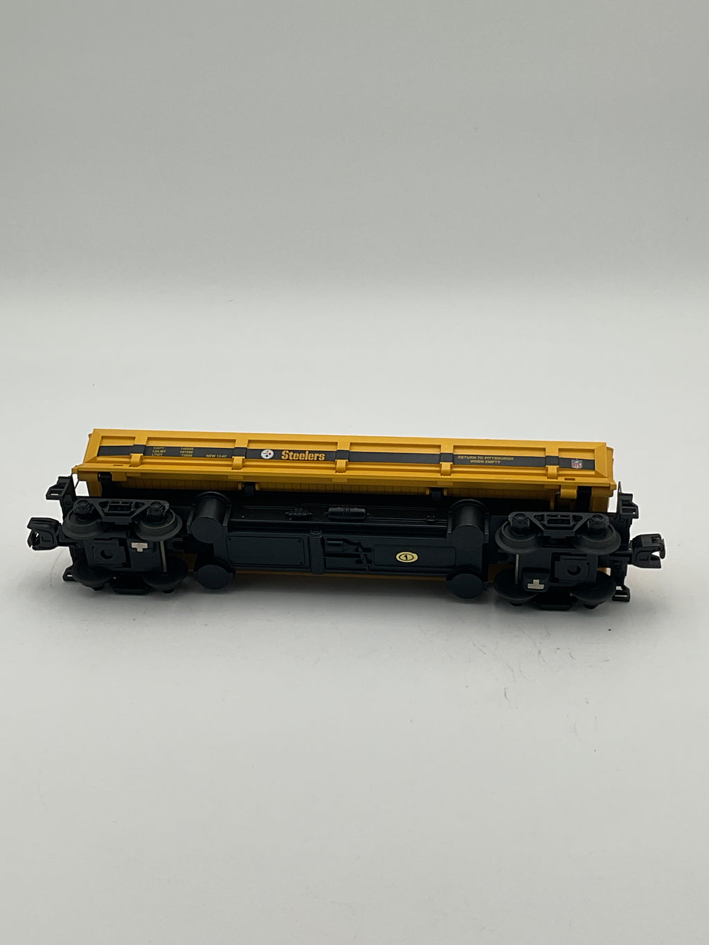 MTH 30-79180 Pittsburgh Steelers Dump Car w/ Operating Bay