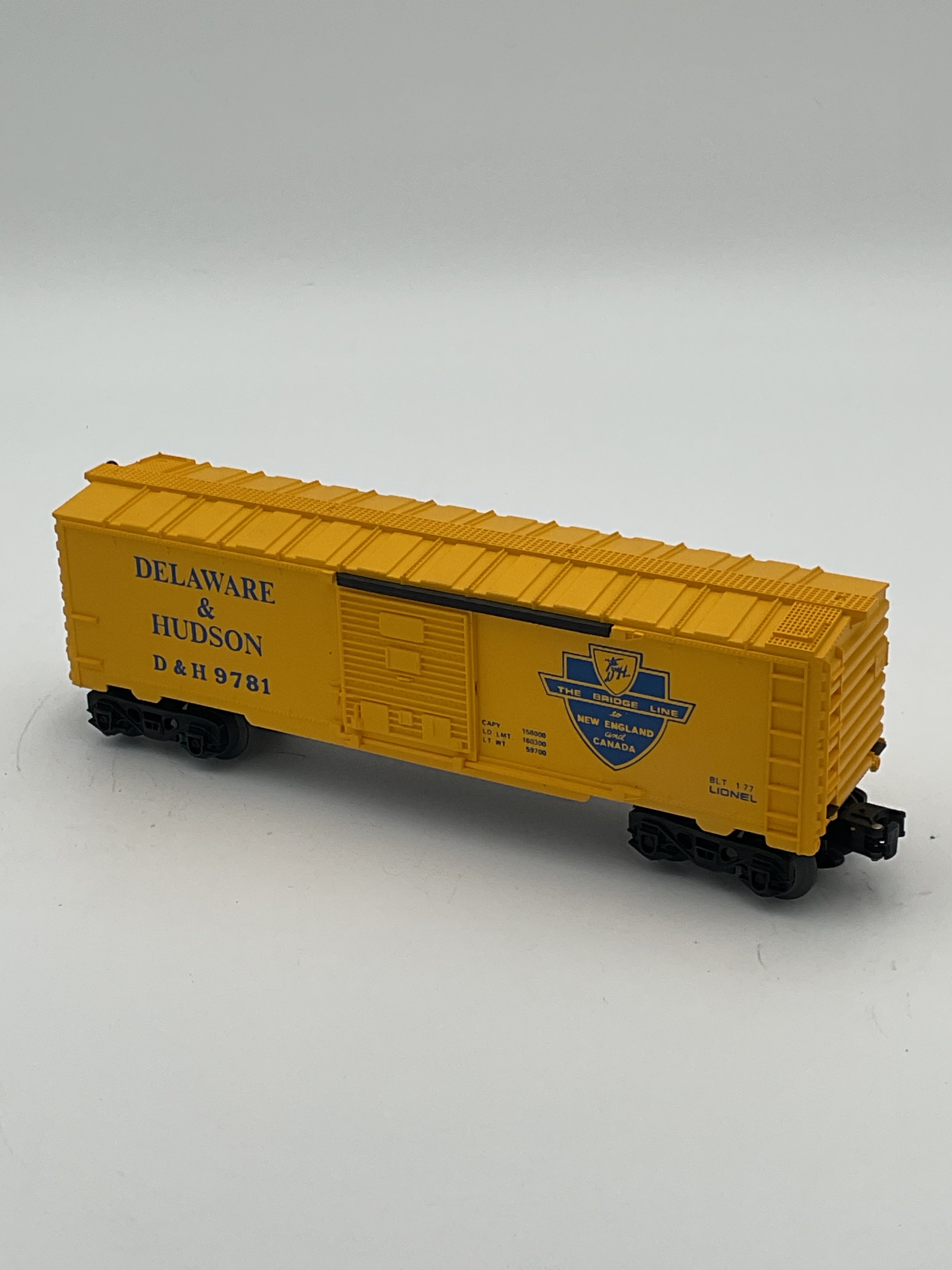 Lionel O 9781 Delaware & Hudson Box Car
