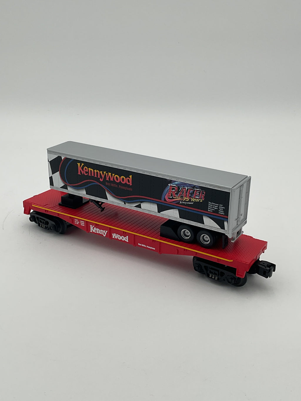 MTH 30-76190 Kennywood Park Racer Flat Car w/ Trailer
