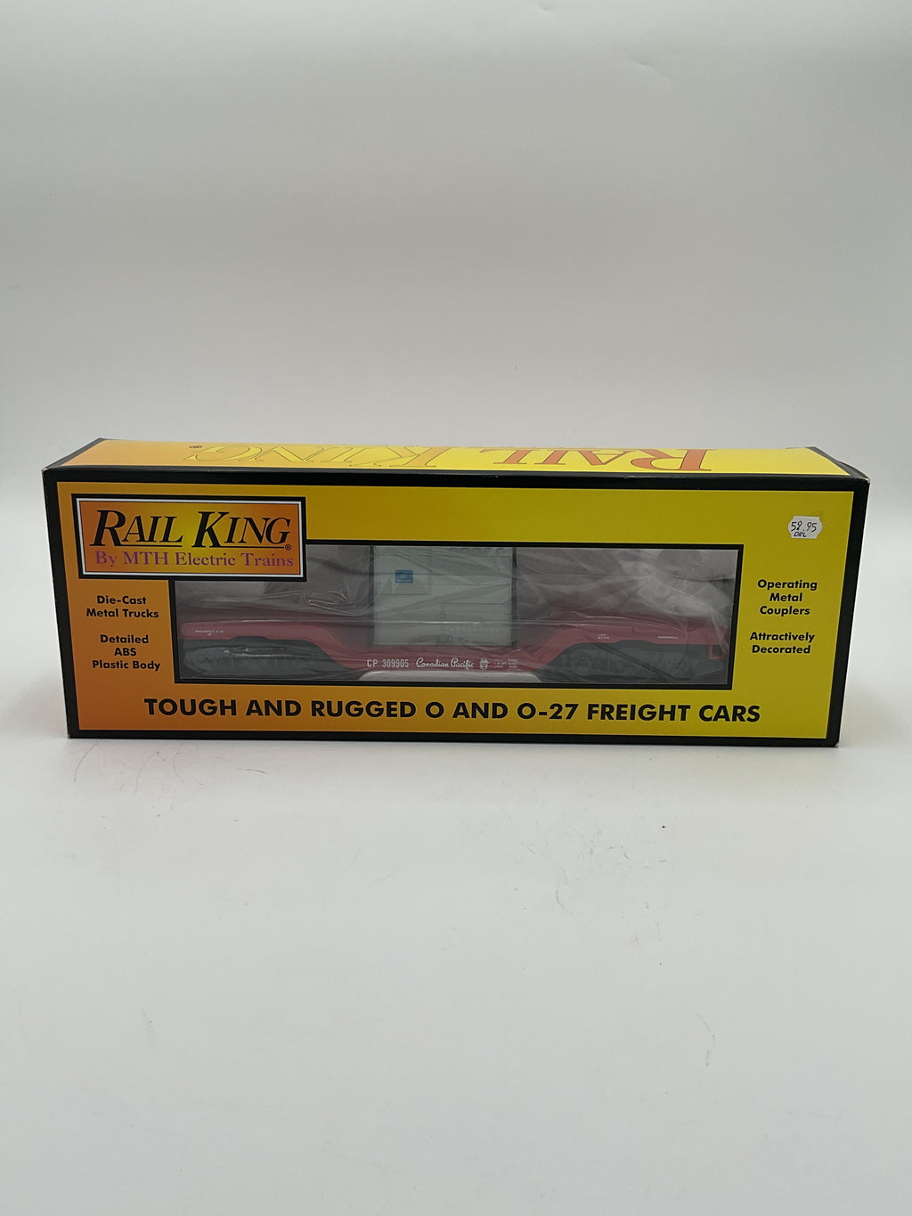 MTH 30-76508 Canadian Pacific Depressed Center Flat Car w/ Transformer Load