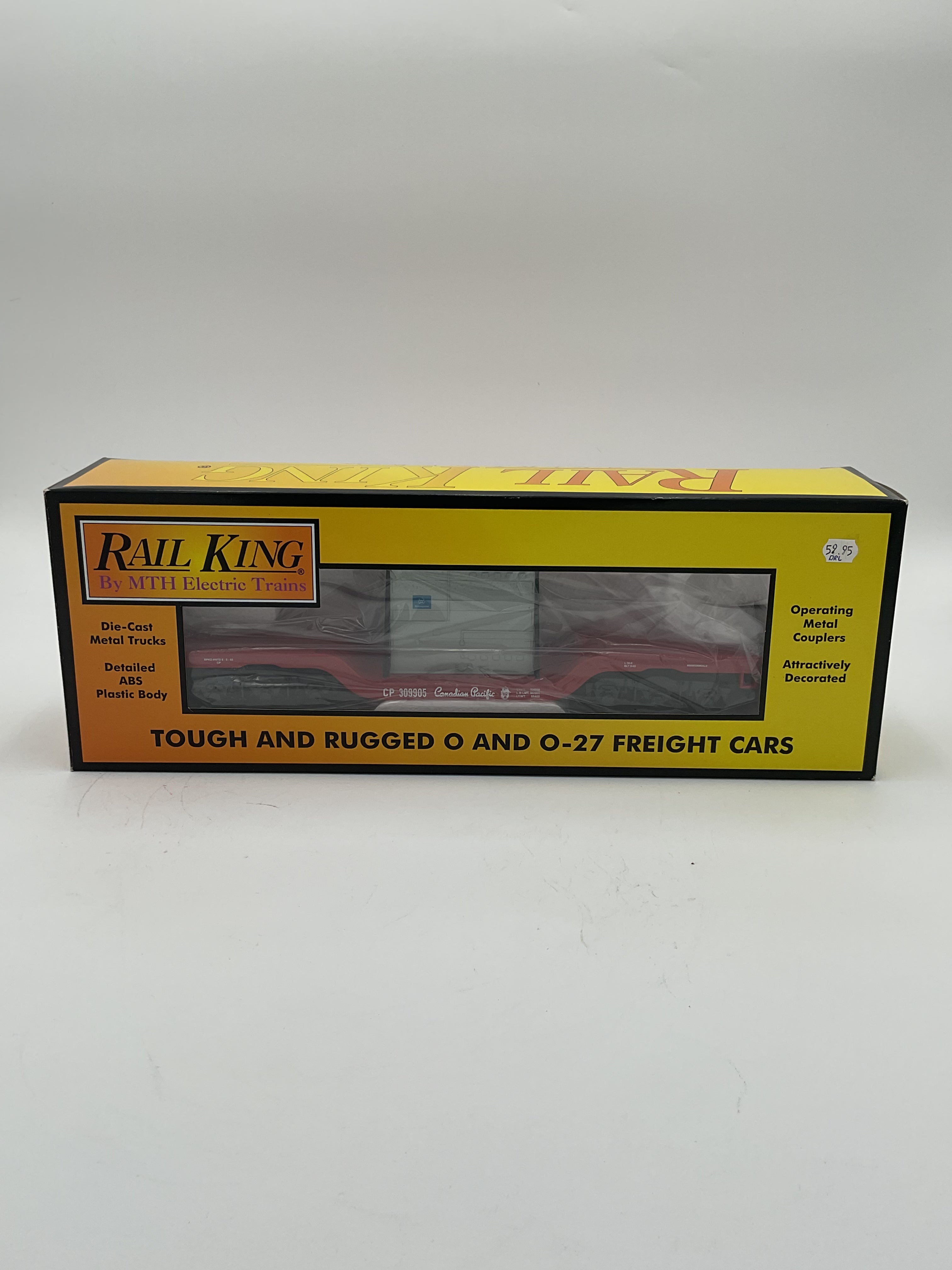 MTH 30-76508 Canadian Pacific Depressed Center Flat Car w/ Transformer Load