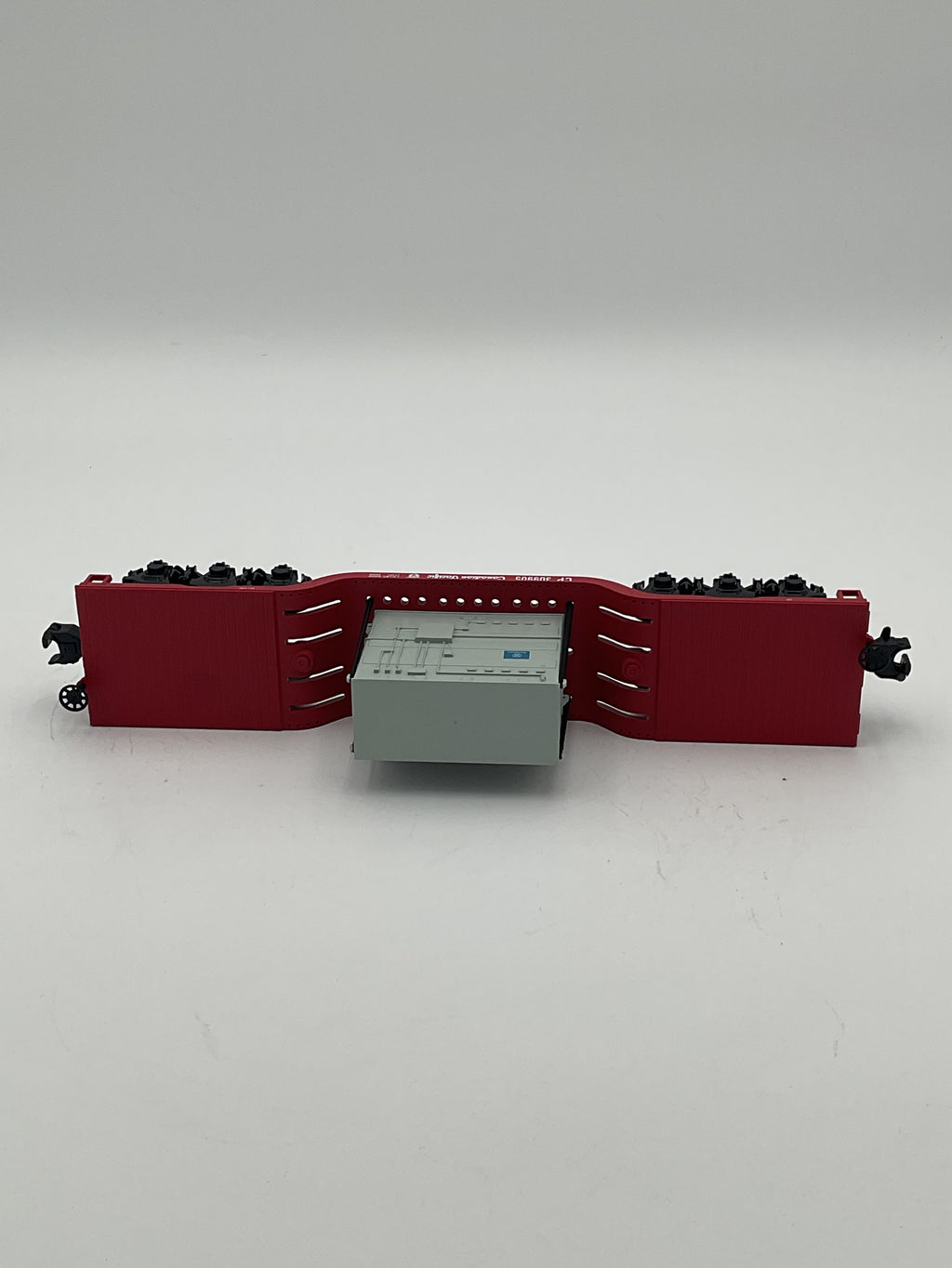 MTH 30-76508 Canadian Pacific Depressed Center Flat Car w/ Transformer Load