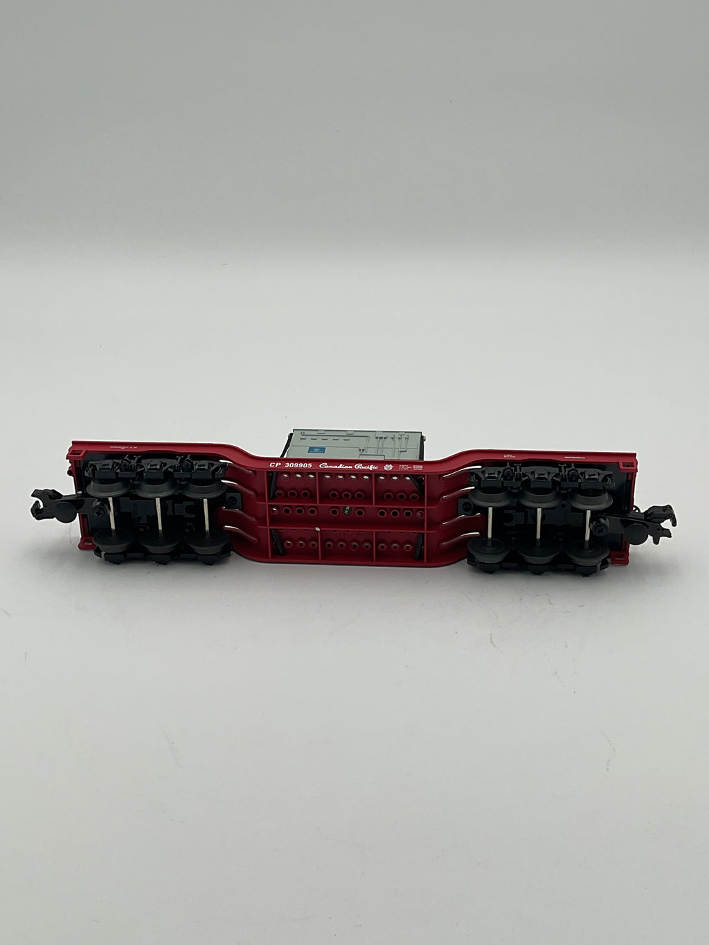 MTH 30-76508 Canadian Pacific Depressed Center Flat Car w/ Transformer Load
