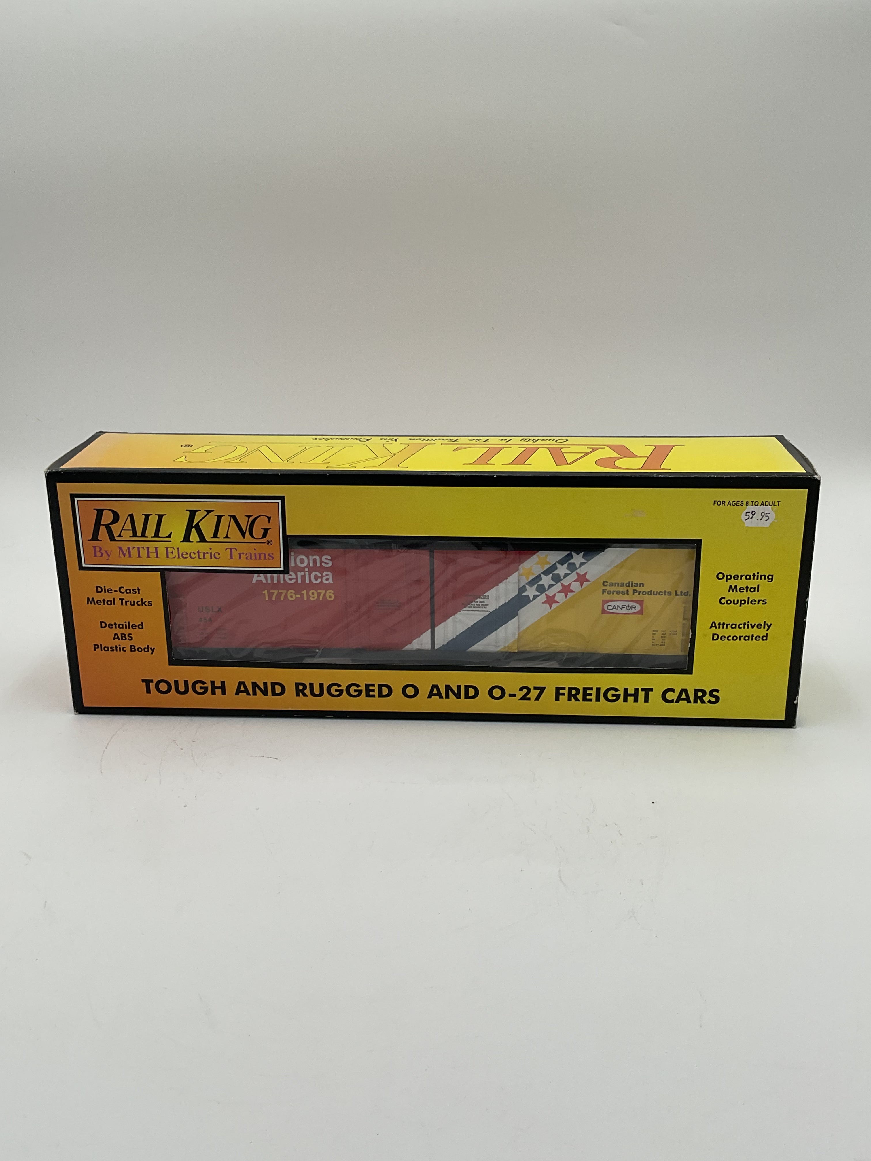 MTH 30-74010 Congratulations America 50’ Double Door Plugged Boxcar