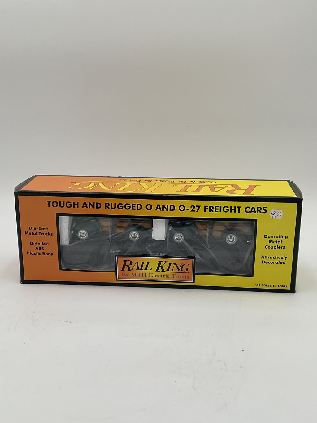 MTH 30-7652 Auto Transport Flatcar w/ Ertl ‘40 Woody Wagons