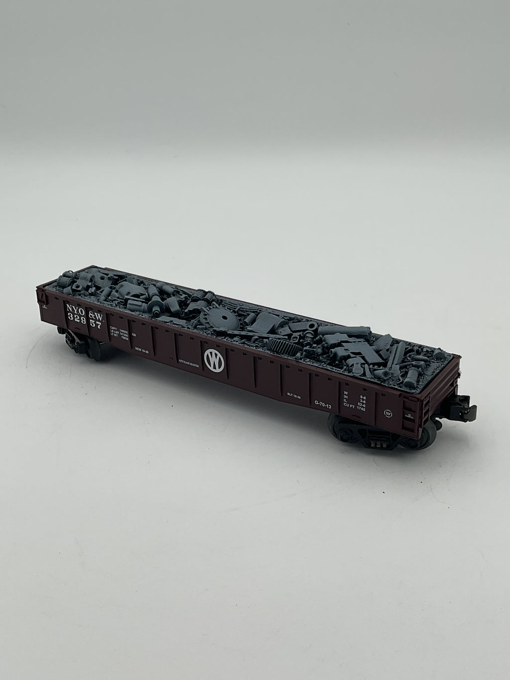 MTH 30-7025B New York Ontario & Western Gondola w/ Junk Load