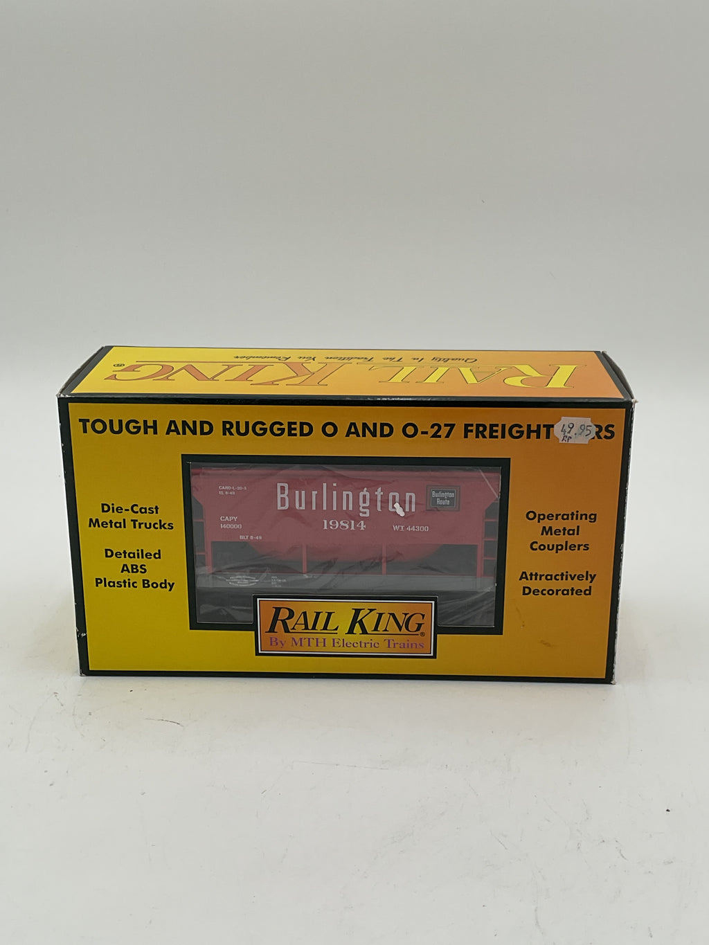 MTH 30-75474 Burlington Ore Car w/ Ore Load