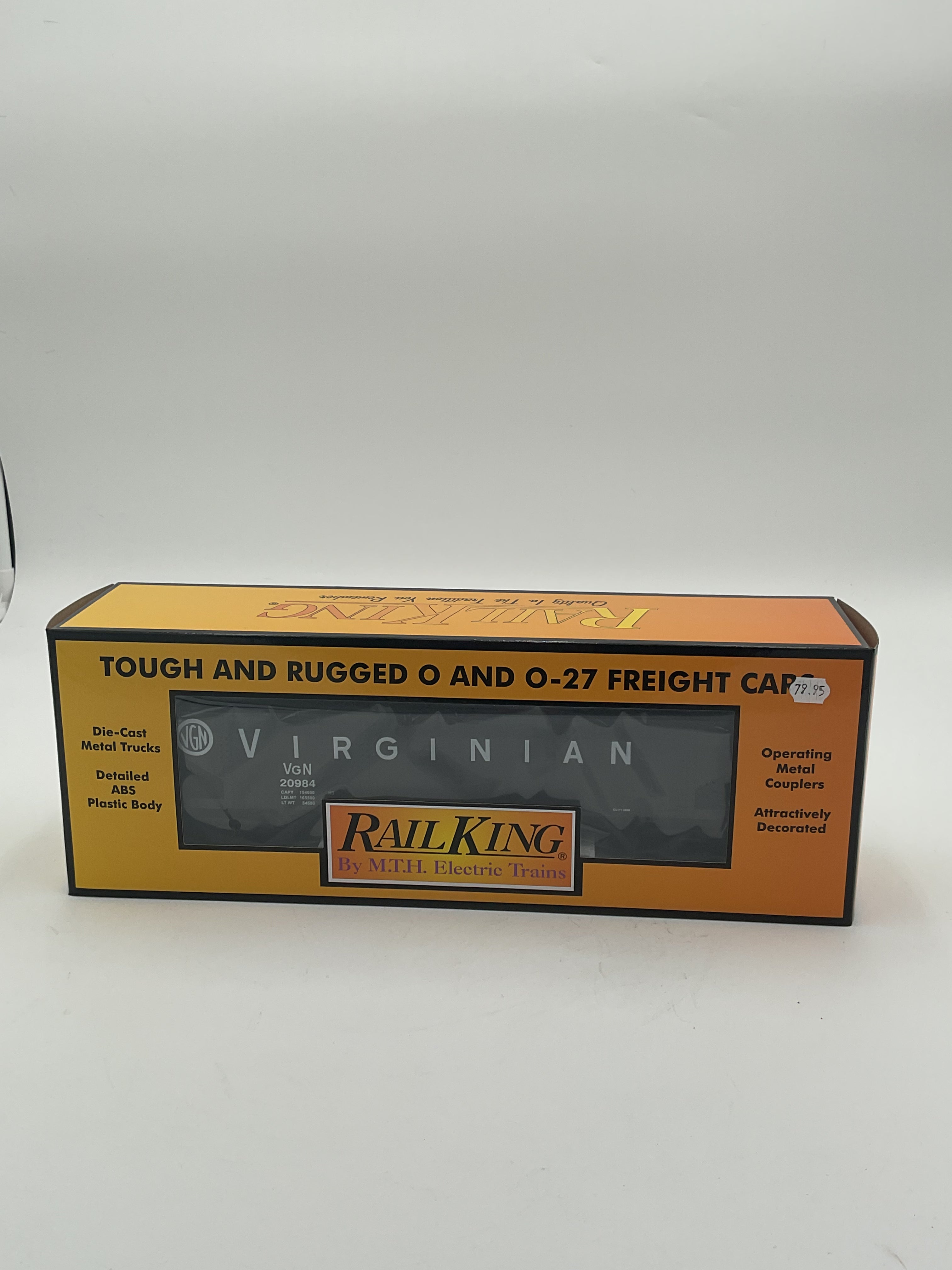 MTH 30-70137C Virginian 4-Bay Hopper Car w/ Coal Load