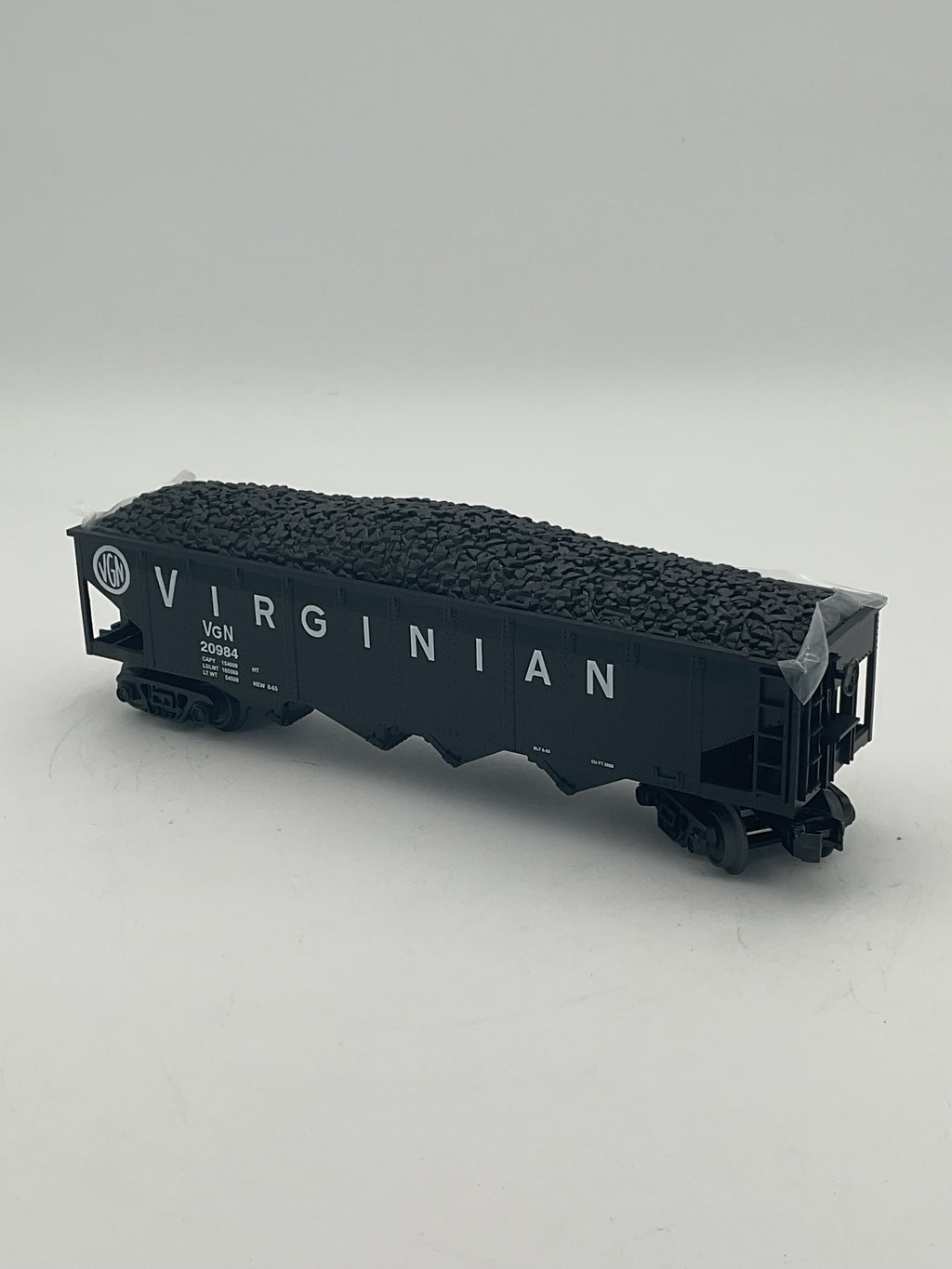 MTH 30-70137C Virginian 4-Bay Hopper Car w/ Coal Load