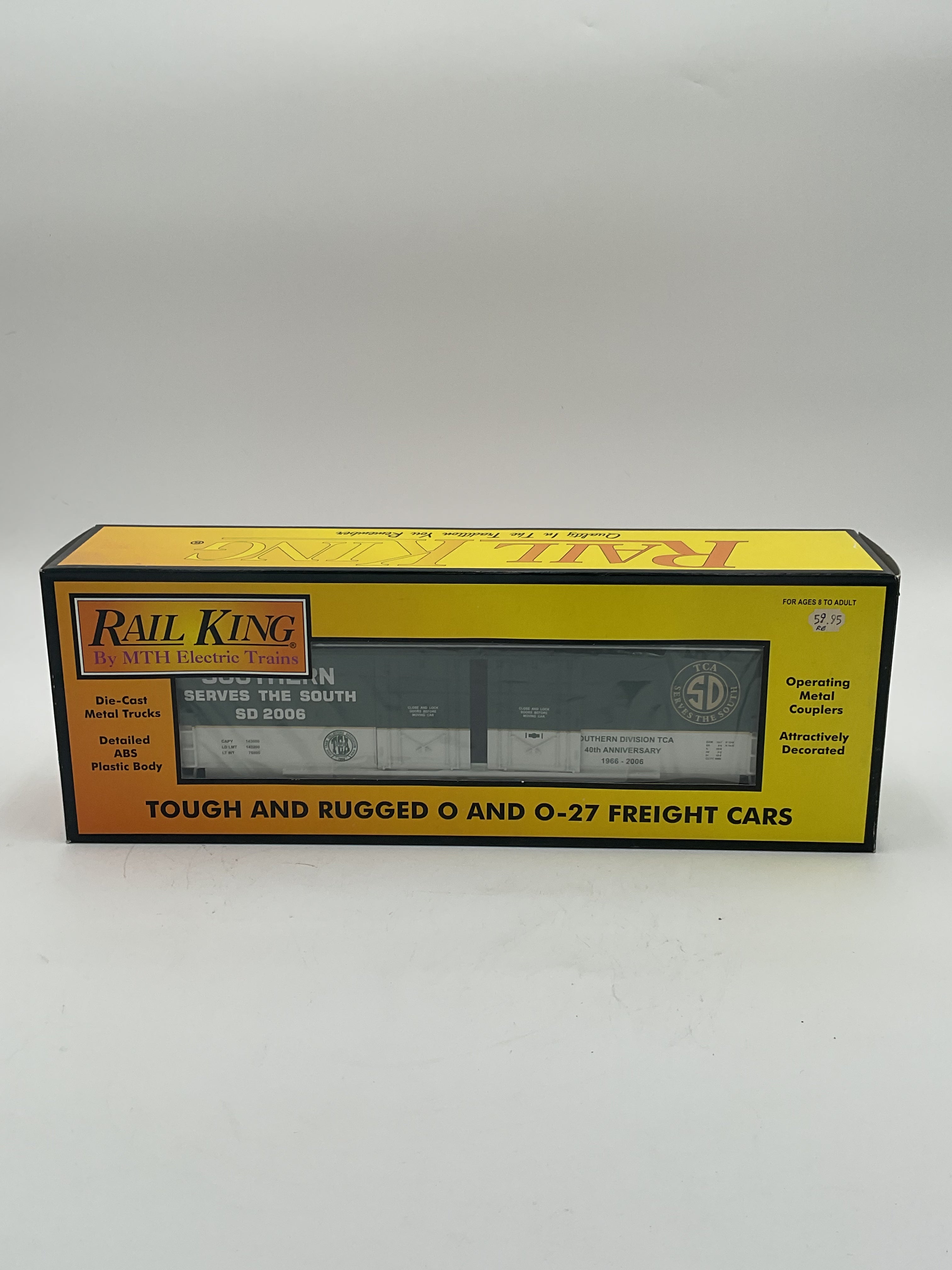 MTH 30-74403 TCA Southern Division 40th Anniversary -2006 50’ Double Door Plugged Boxcar