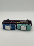 MTH 30-7628 MTH Auto Transport Auto Carrier w/ Ertl ‘52 Cadillac & ‘49 Ford Coupen