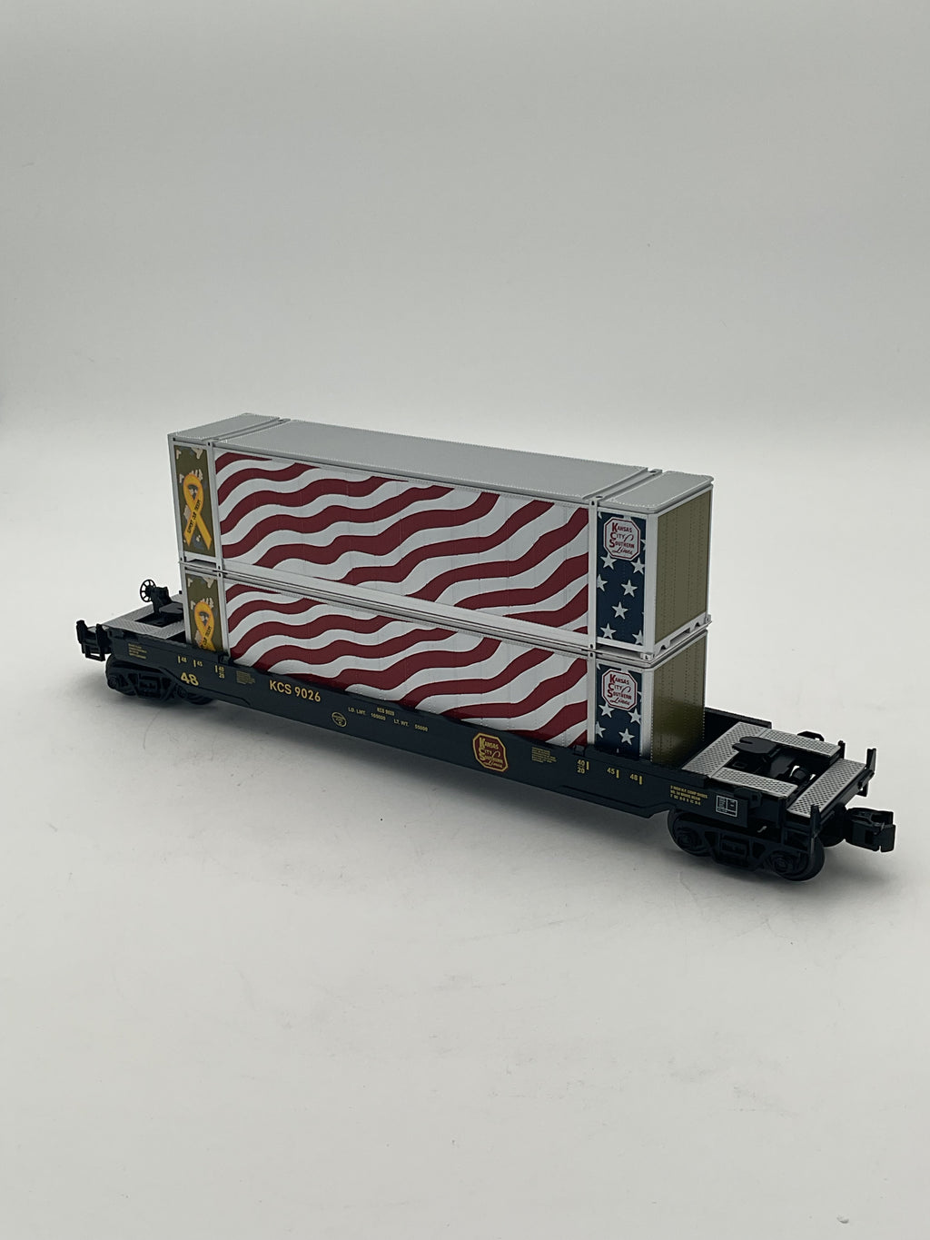 MTH 30-70128C Kansas City Southern Husky Stack Car